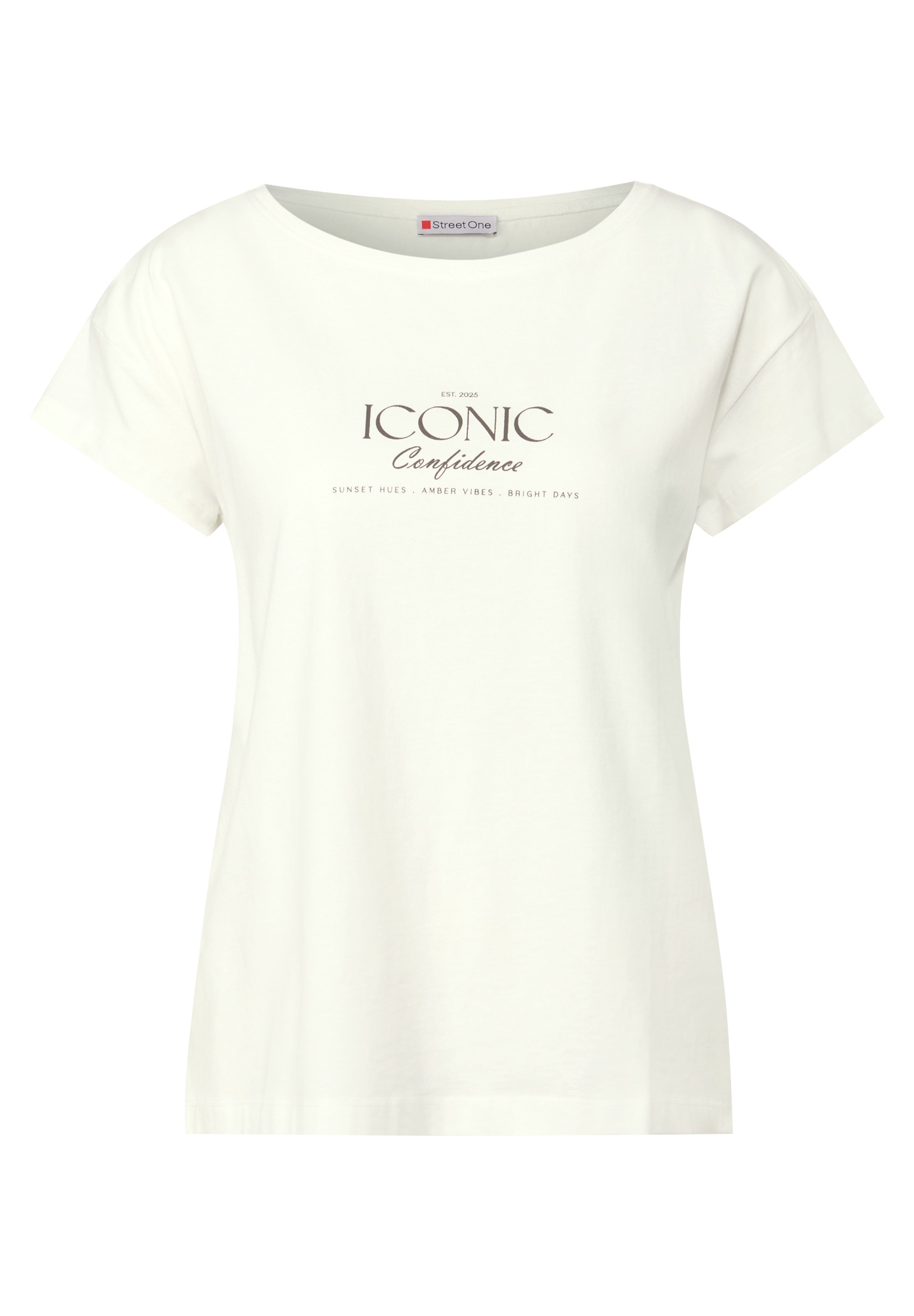 STREET ONE T-Shirt, aus reiner Baumwolle