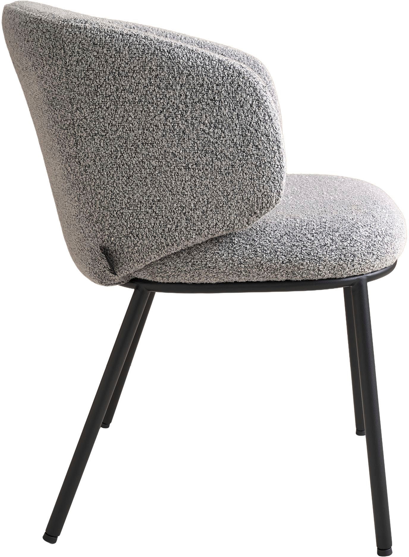 SCHÖNER WOHNEN-Kollektion Esszimmerstuhl »SUNJA« () 1 Stk.Bezug Bouclé, Untergestell Metall pulverbeschichtet