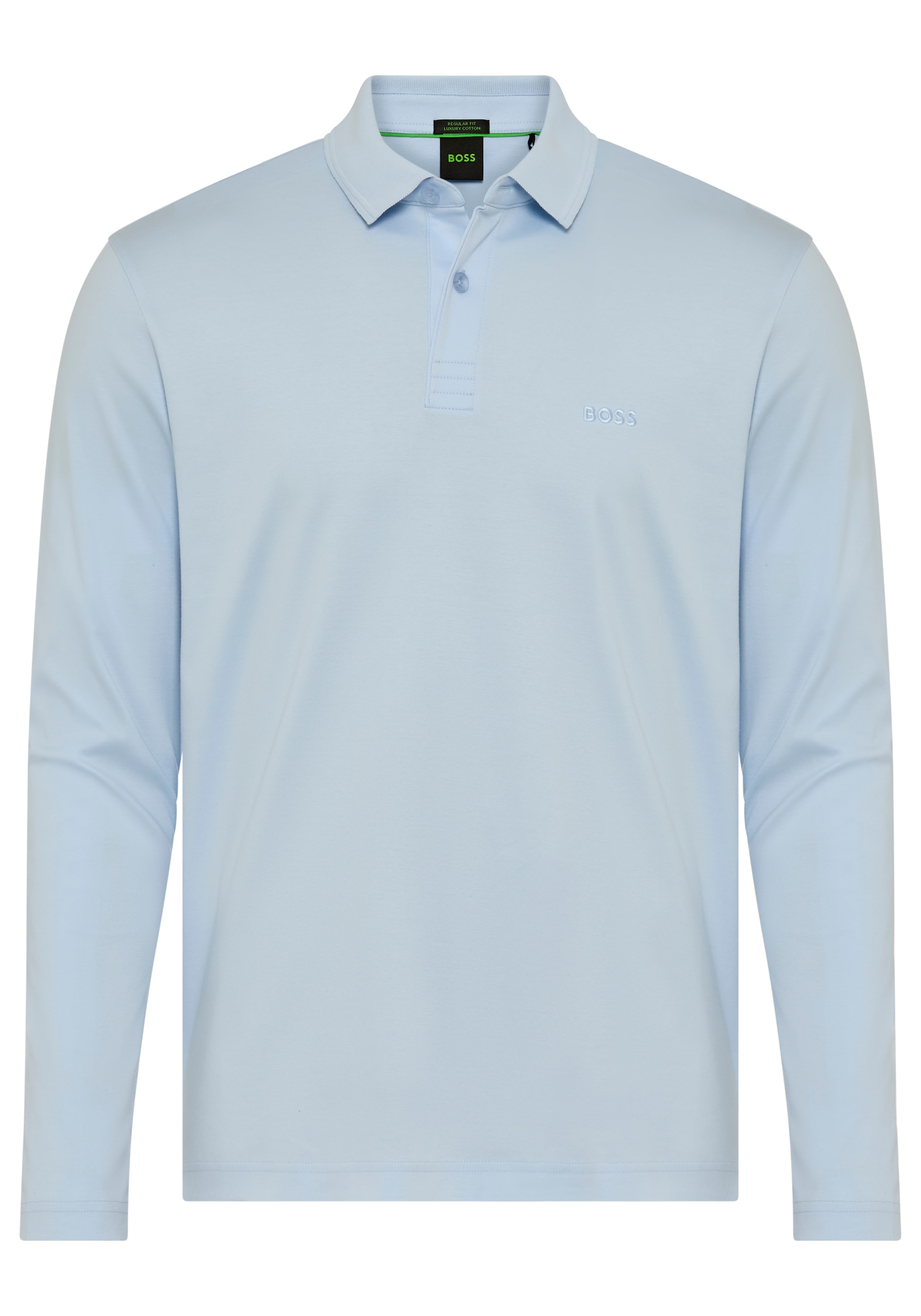 BOSS GREEN Langarm-Poloshirt "Pirol" Langarm, regular fit, Logo-Stickerei günstig online kaufen
