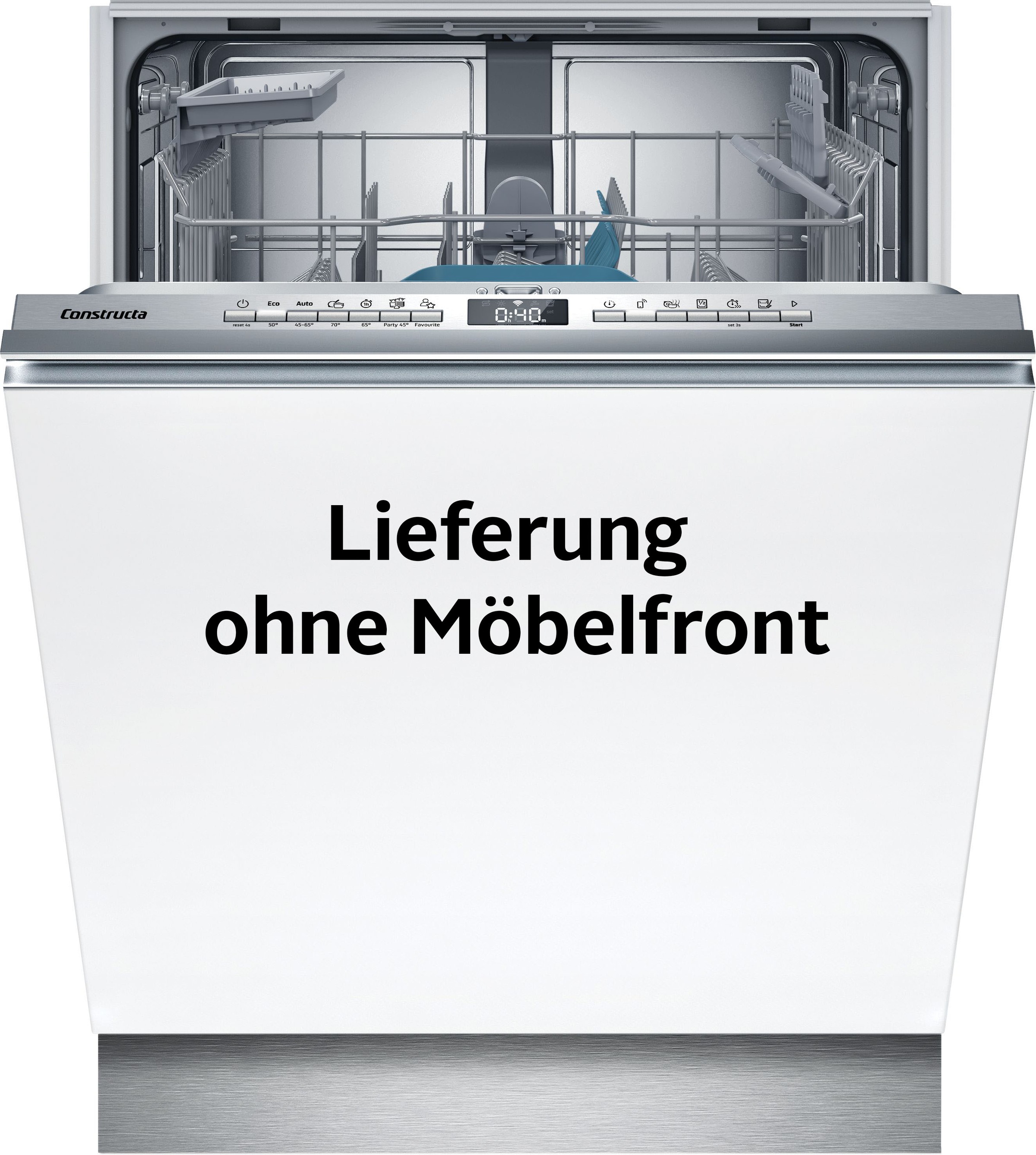 Constructa vollintegrierbarer Geschirrspüler "CGEHXO2HUE", 13 Maßgedecke, Varioscharnier für besondere Einbausituationen