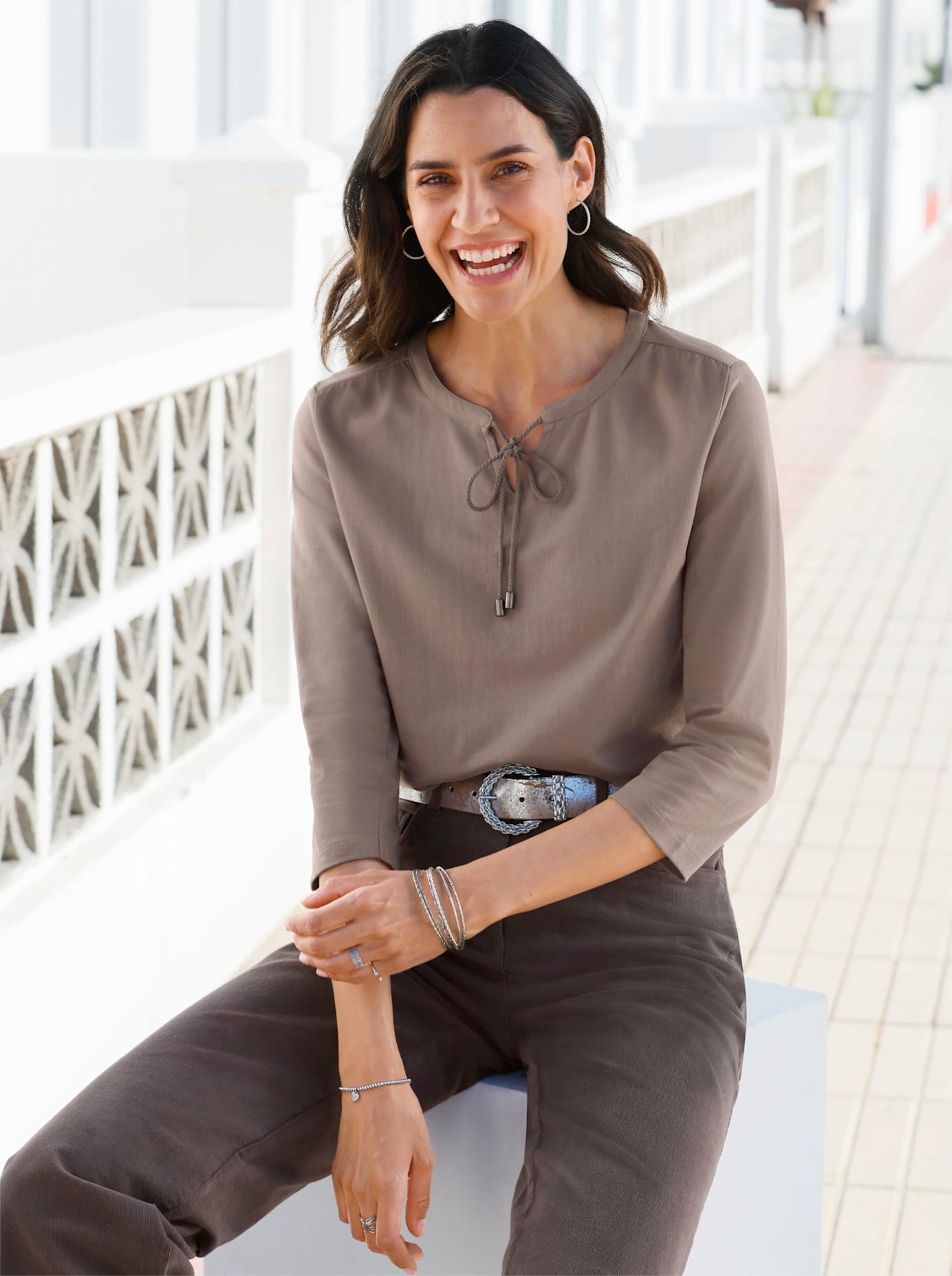 Inspirationen 3/4-Arm-Shirt "3/4-Arm-Shirt", (1 tlg.) günstig online kaufen