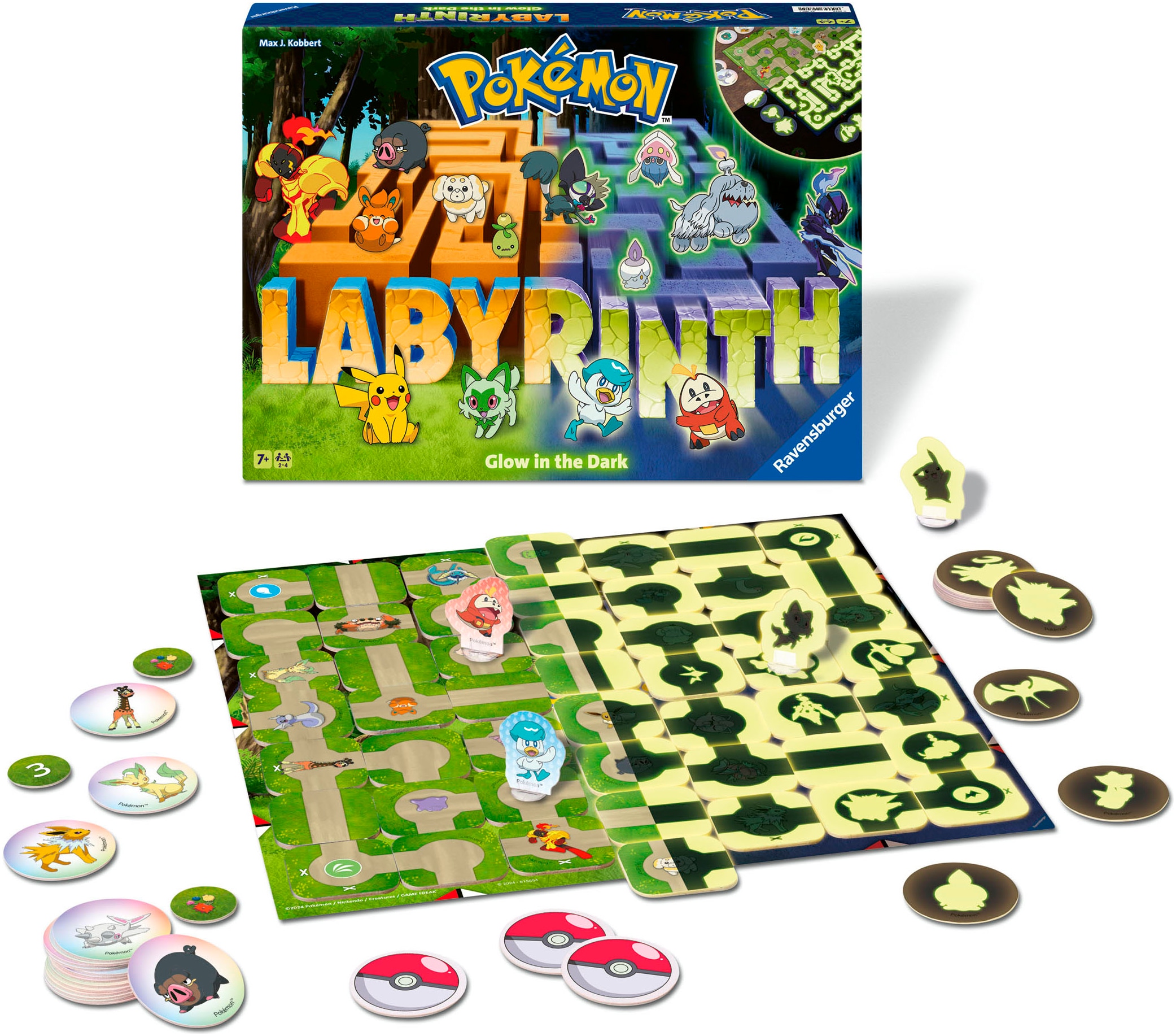 Ravensburger Spiel »Pokémon Labyrinth Glow in the Dark«, Made in Europe
