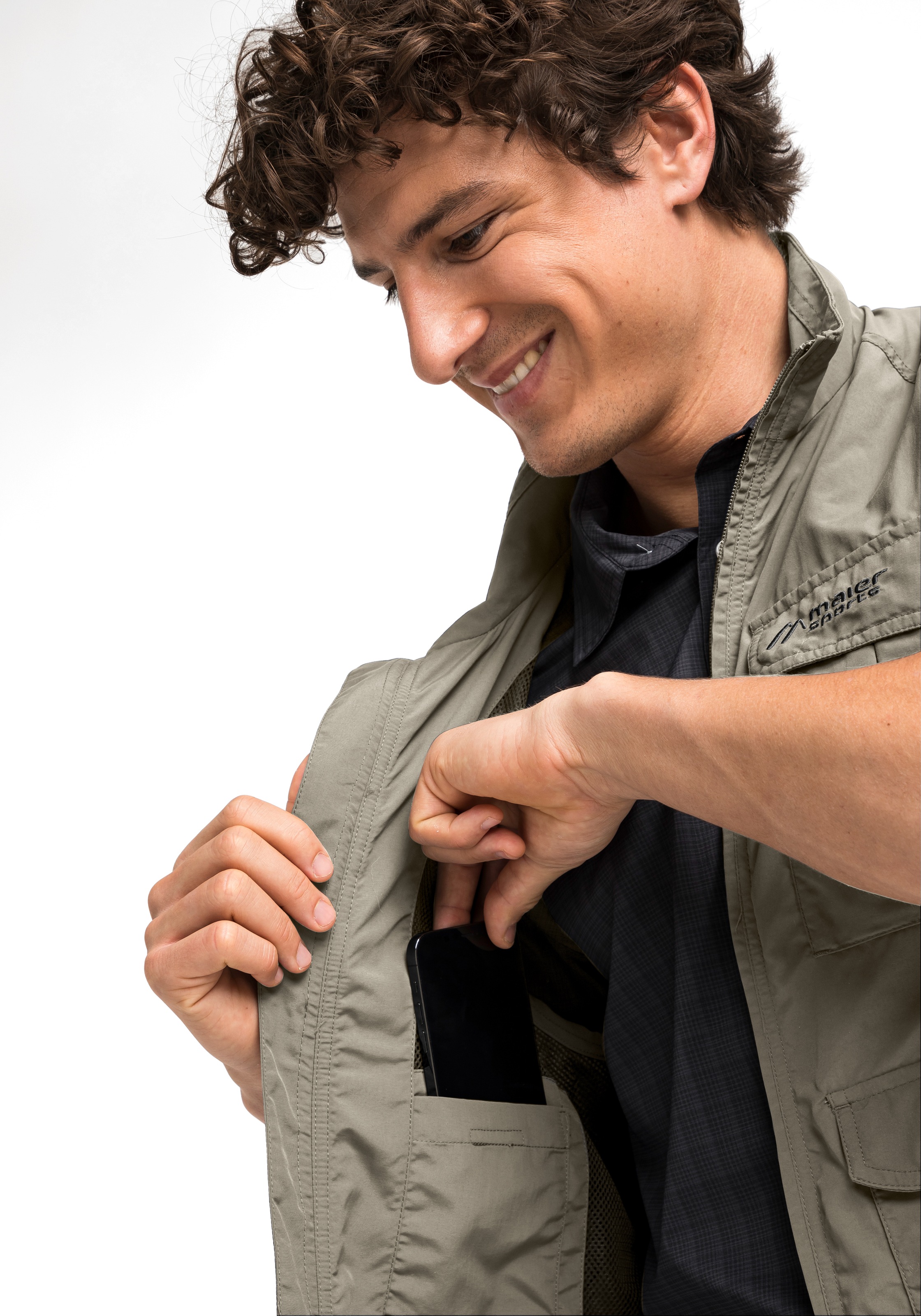 Maier Sports Funktionsweste "Valdemar" Herren Weste mit mehreren Taschen, a günstig online kaufen