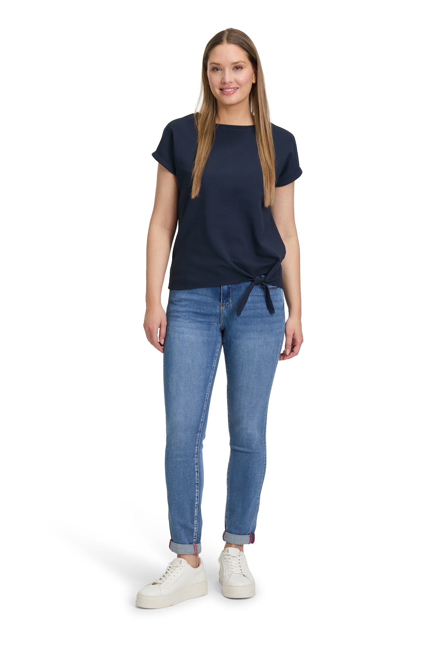 Betty Barclay Kurzarmshirt »Betty Barclay Halbarm-Shirt mit Schleifenknoten«, (1 tlg.)