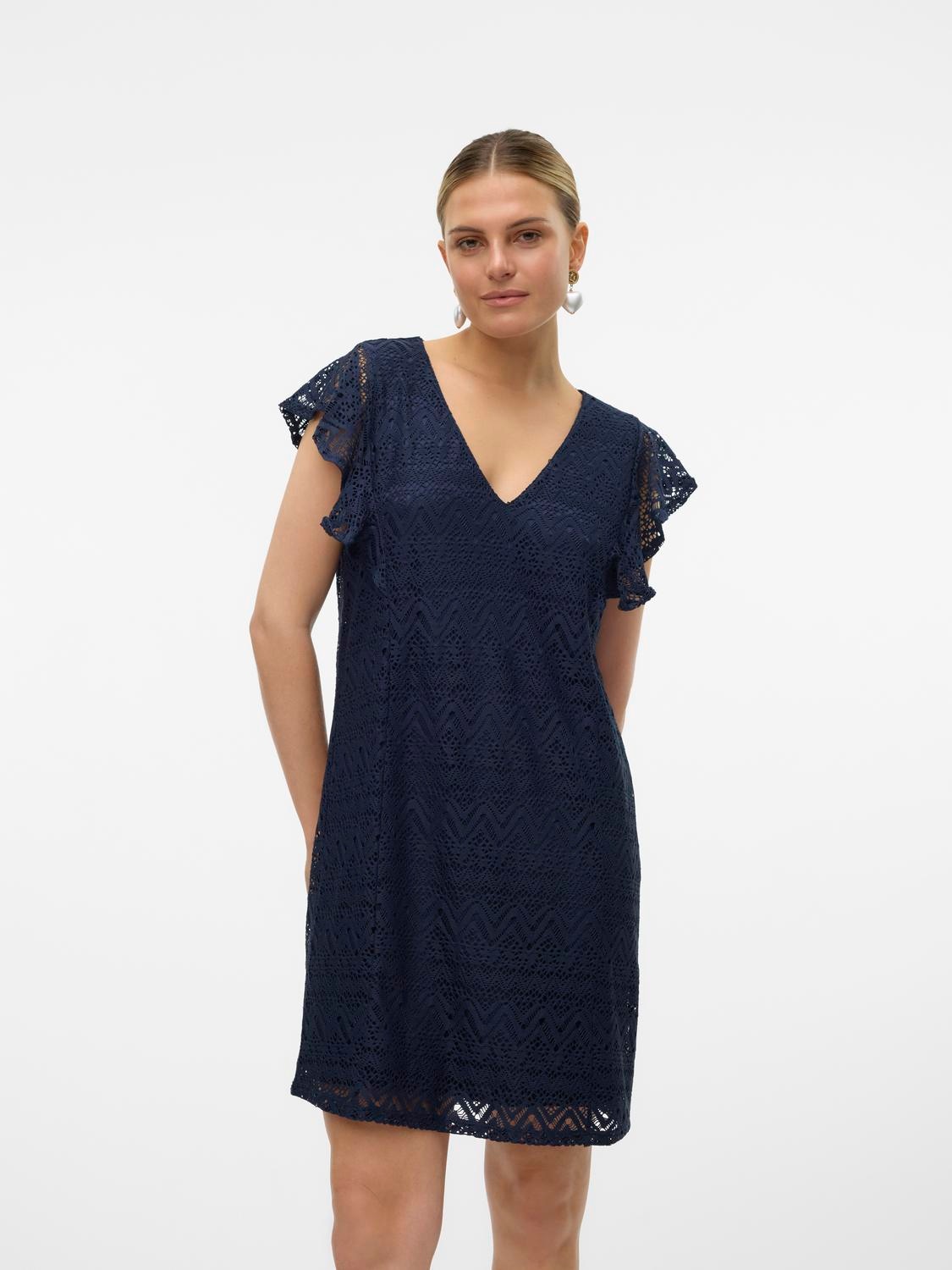 Vero Moda Minikleid »VMMAYA SHORT FRILL DRESS JRS SPE«