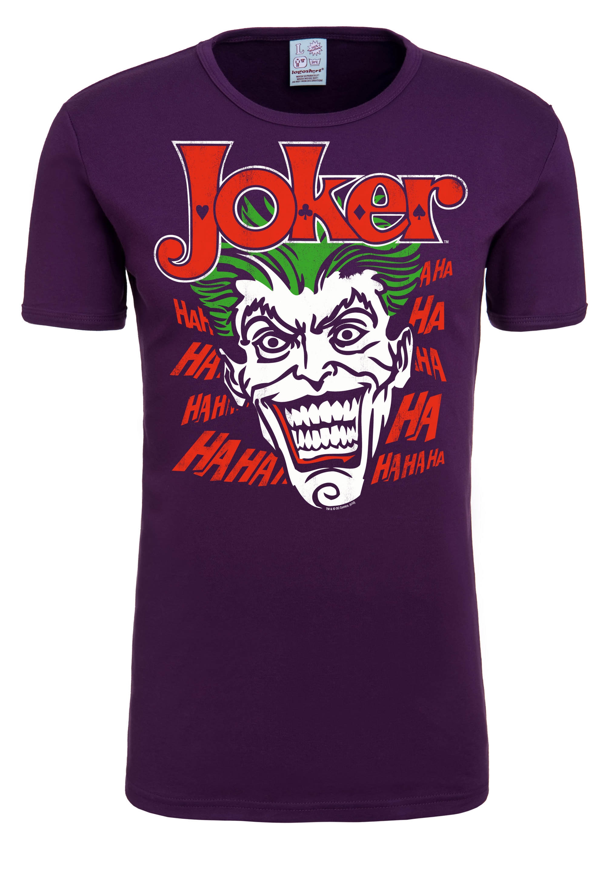 LOGOSHIRT T-Shirt »The Joker«, mit lizenzierten Originaldesign