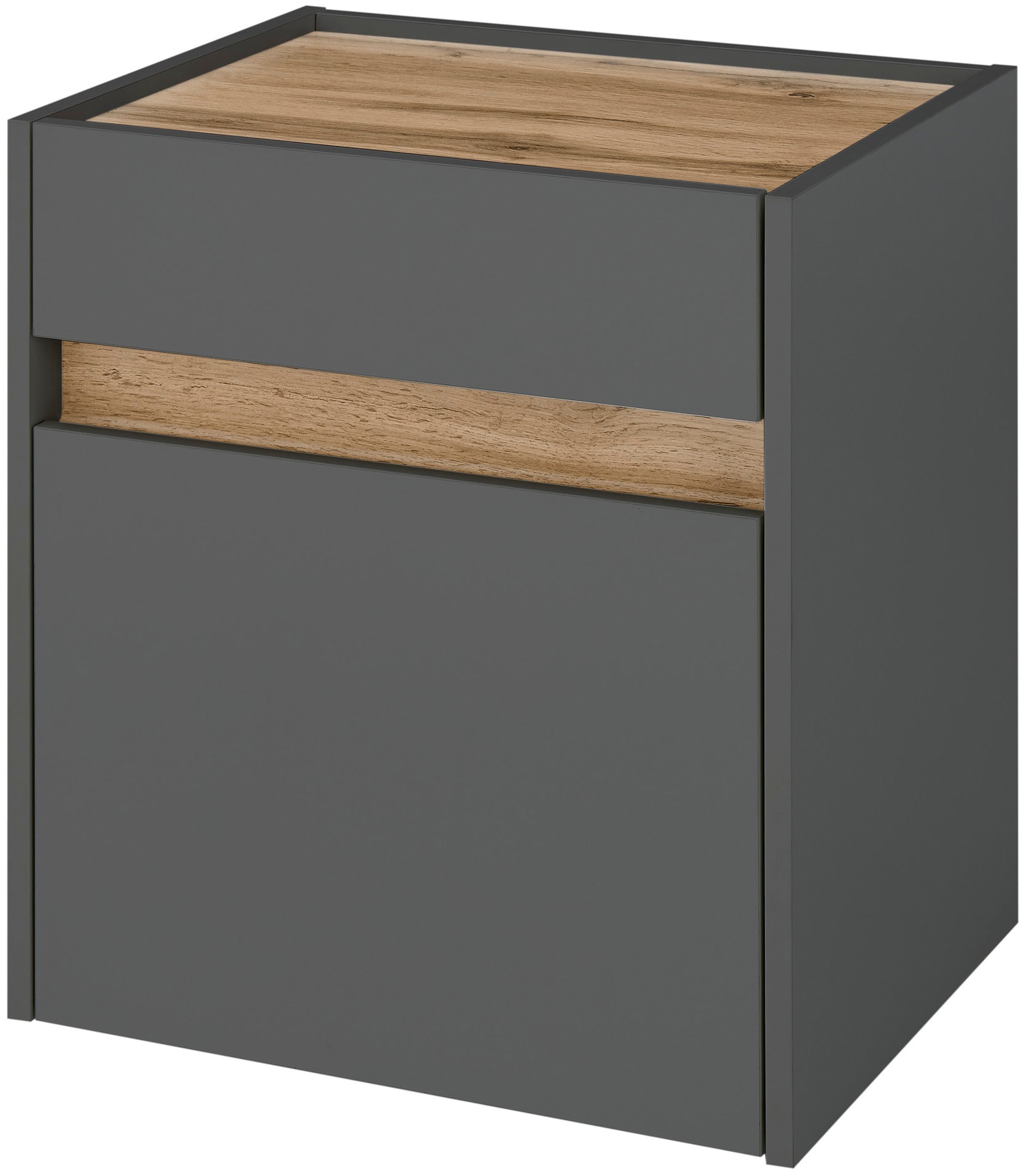 Home affaire Nachtkommode "CiTY/GiRON, Nachttisch, Nachtschrank, Bestellschrank, Nachtkonsole" in zwei Farben erhältlich, Stauraumfach und Schublade