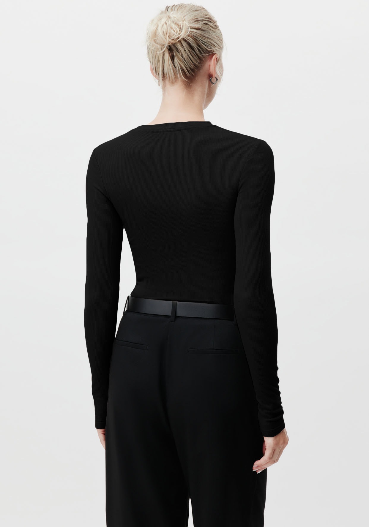 LeGer Longsleeve »Cinzia, LeGer by Lena Gercke«, Rundhals, schmale Passform