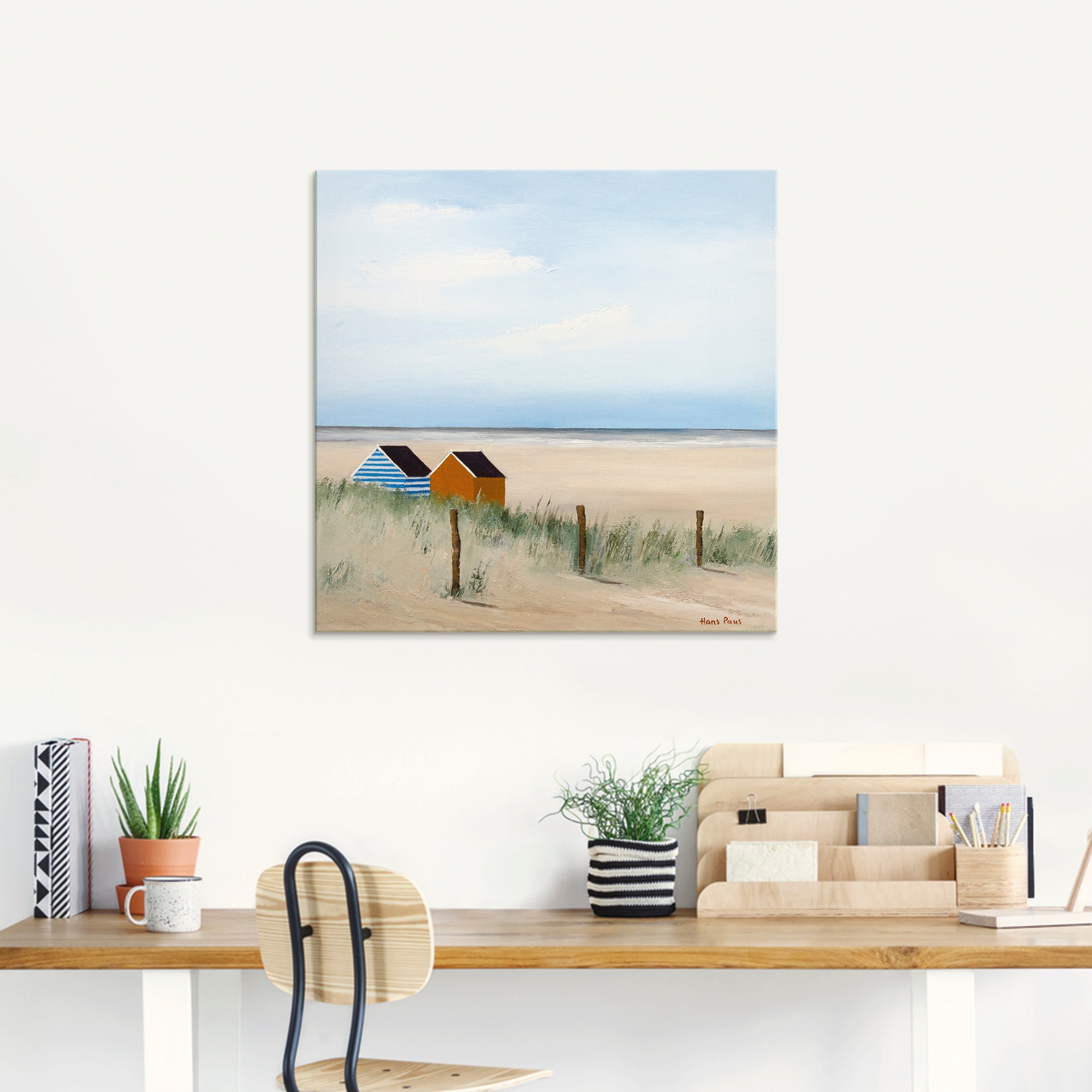 Artland Glasbild »Sonniger Morgen V«, Strand, (1 St.), in verschiedenen Größen