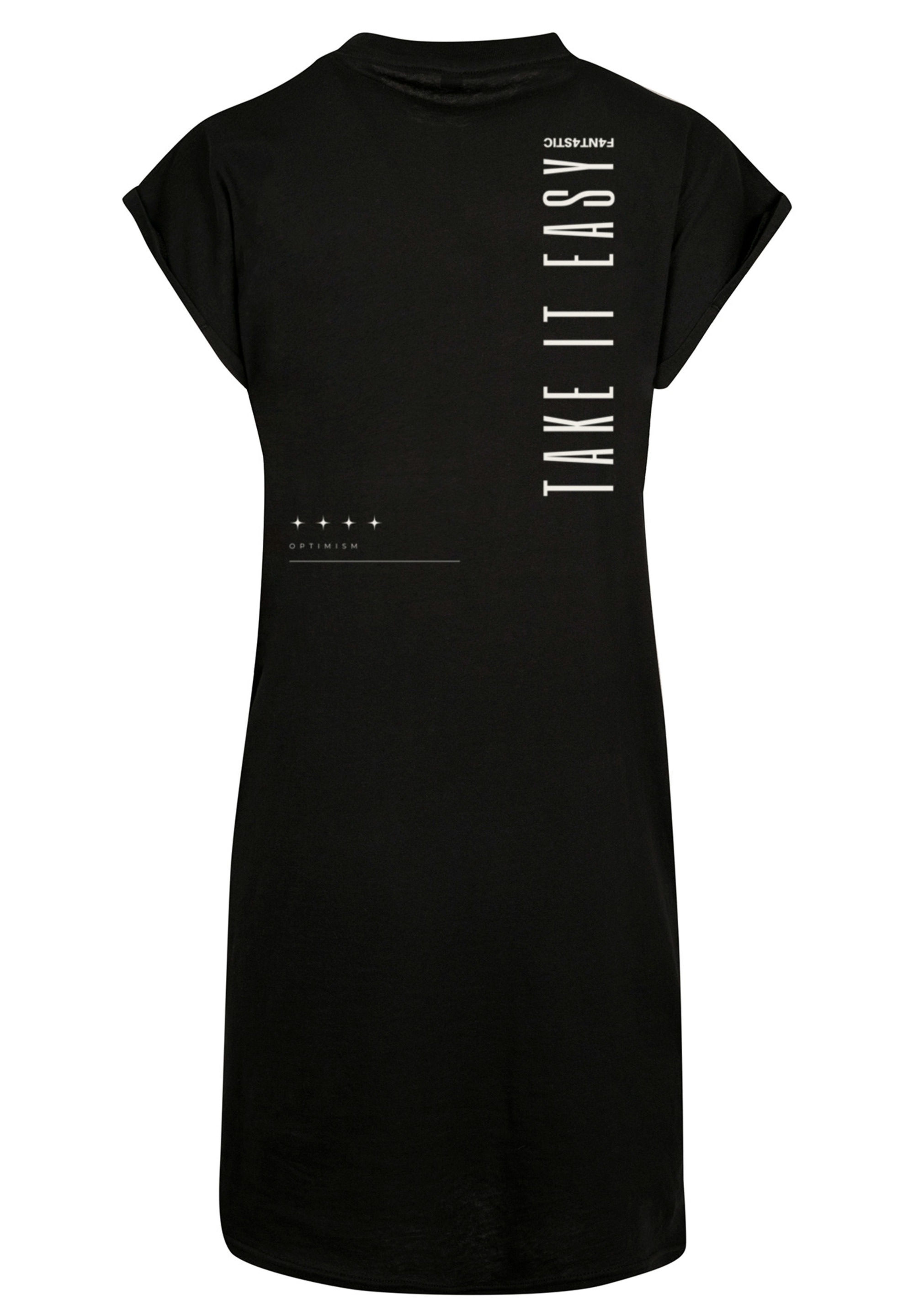 F4NT4STIC Shirtkleid "Take It Easy" Ohne Taschen Print günstig online kaufen