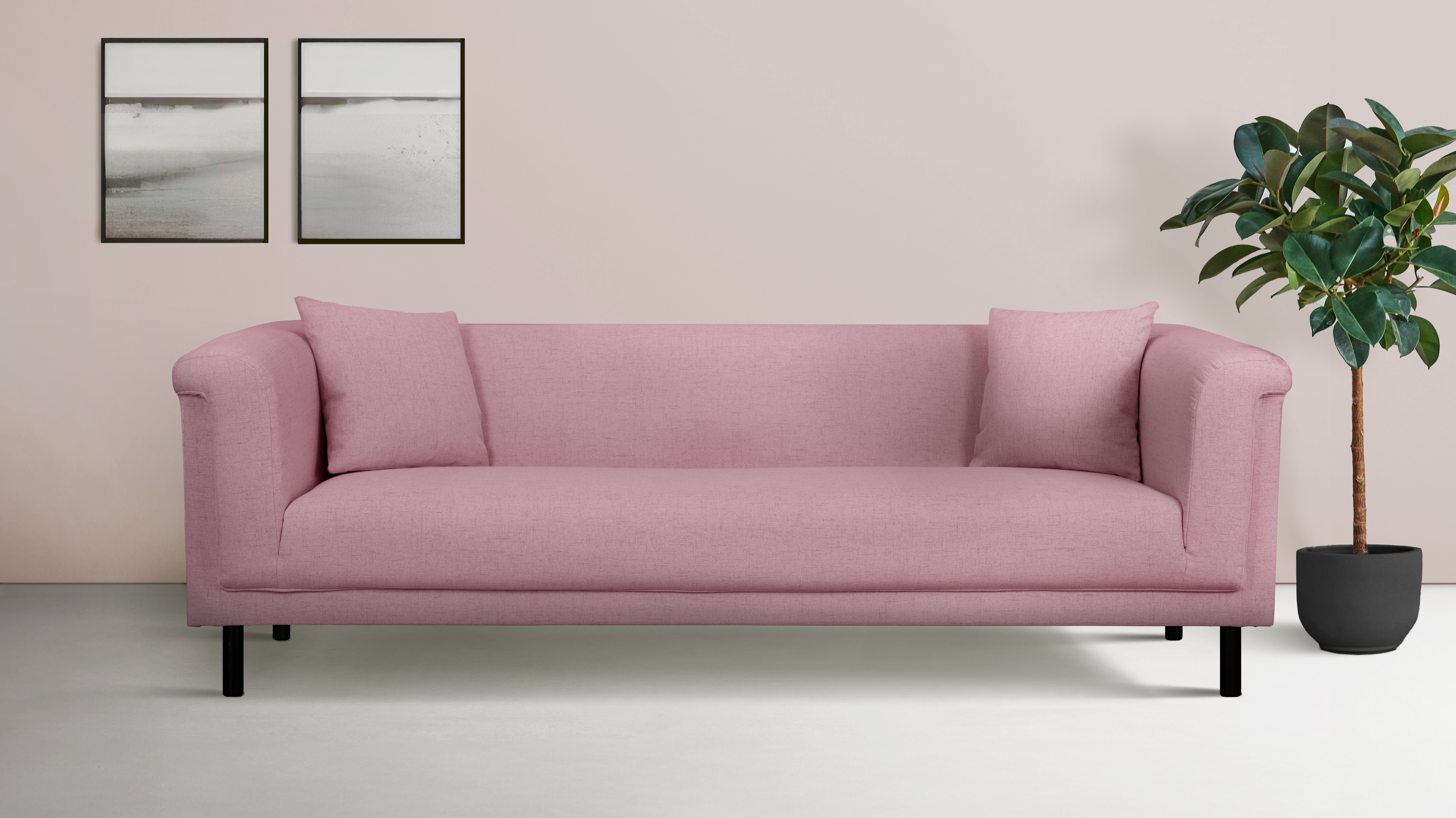 Home affaire 3-Sitzer "AGNIA B/T/H: 210/85/71 cm" incl. Zierkissen, auch in Cord und Bouclé