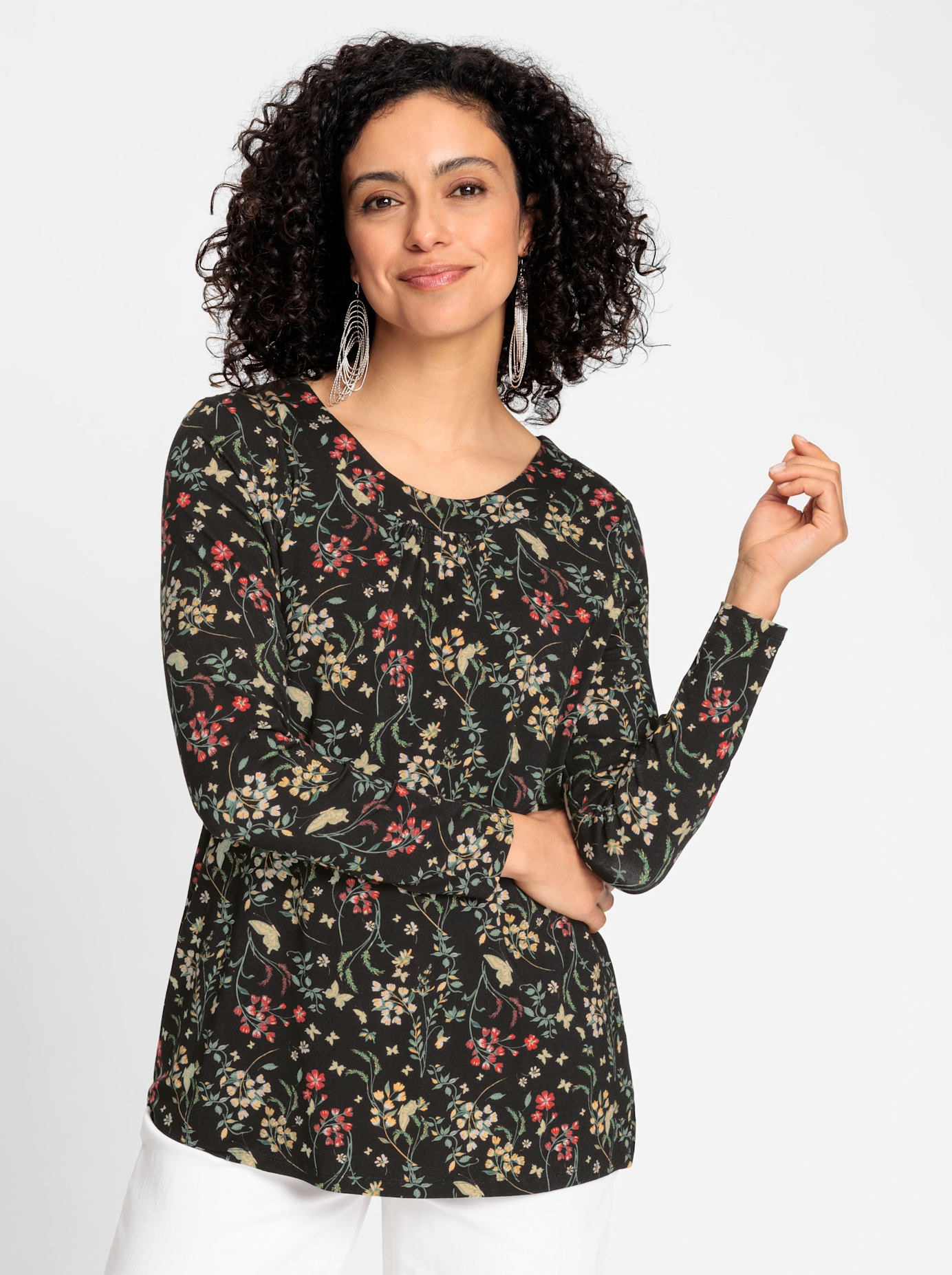 Inspirationen Print-Shirt "Shirttunika", (1 tlg.) günstig online kaufen