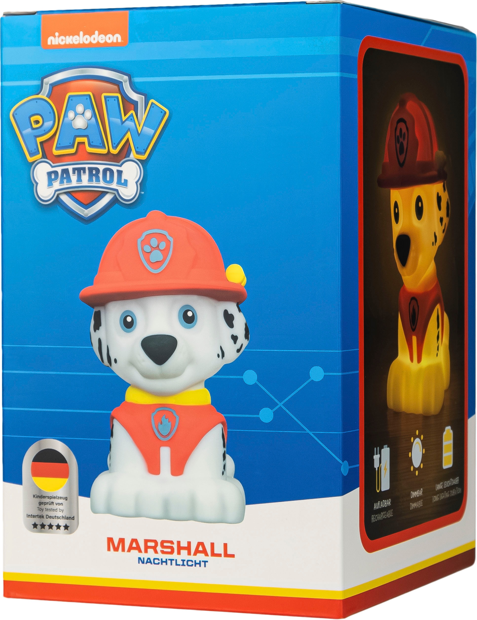 niermann Nachtlicht »Akku-Leuchte Marschall, Kinderzimmer, Kinderlampe« LED-Modul 1 Stk. Warmweiß Freundliches, reduziertes Design,angenehmes Licht, per USB-C aufladbar