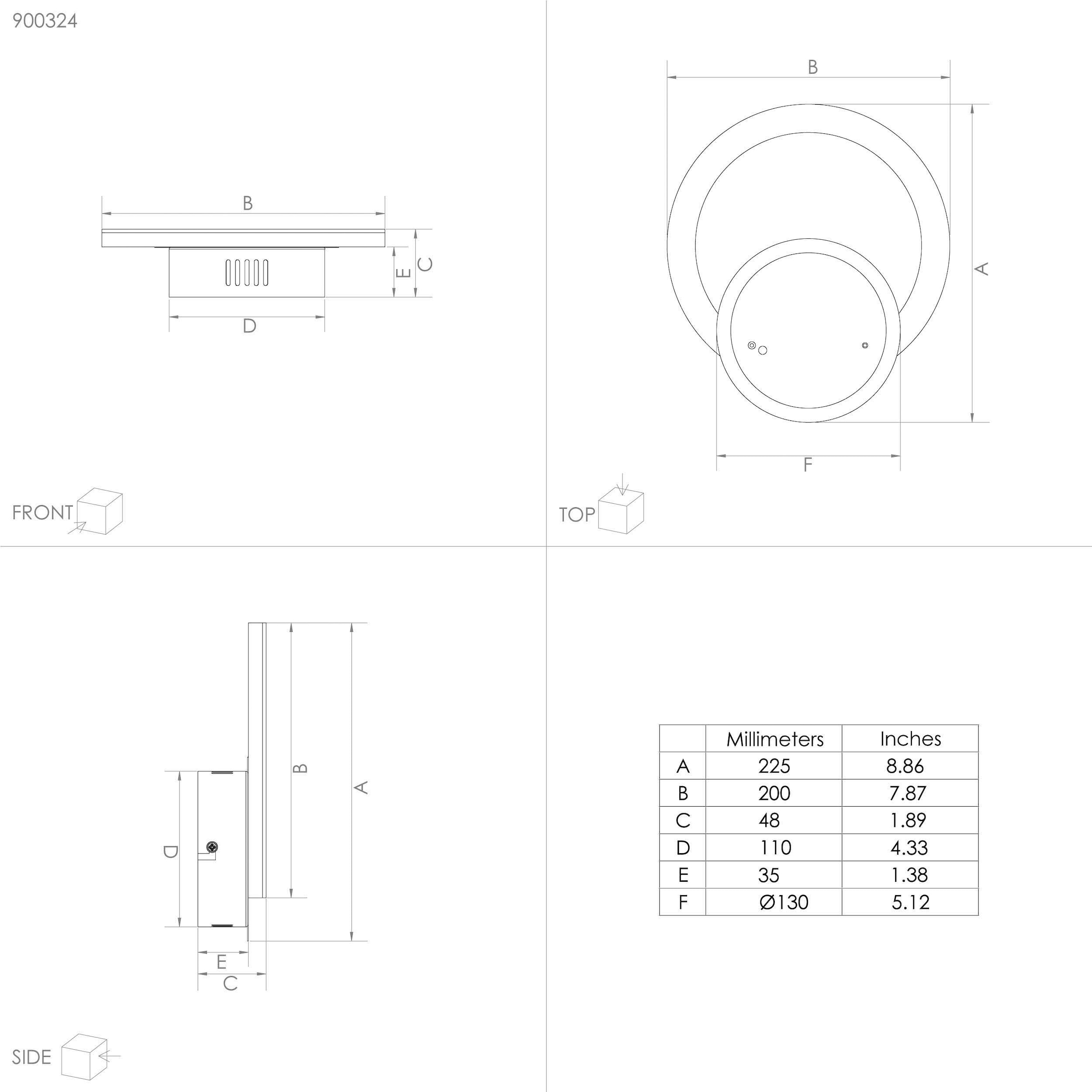 EGLO LED-Wandleuchte »PARRAPOS-Z«,  in schwarz aus Stahl / inkl. LED fest integriert - 12 Watt
