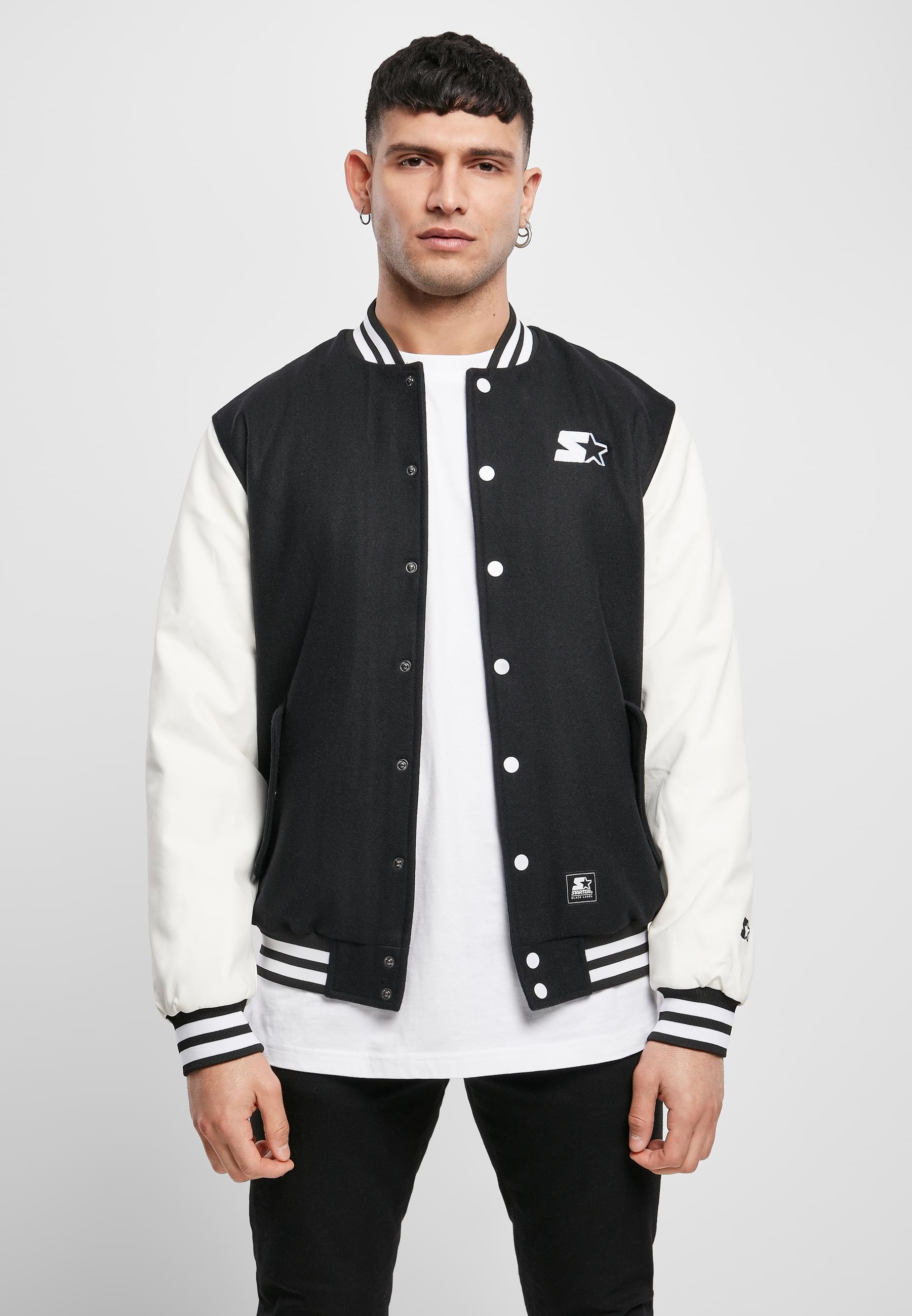 Starter Black Label Collegejacke »Starter Black Label Herren Starter College Jacket« 1 Stk. tlg. ohne Kapuze
