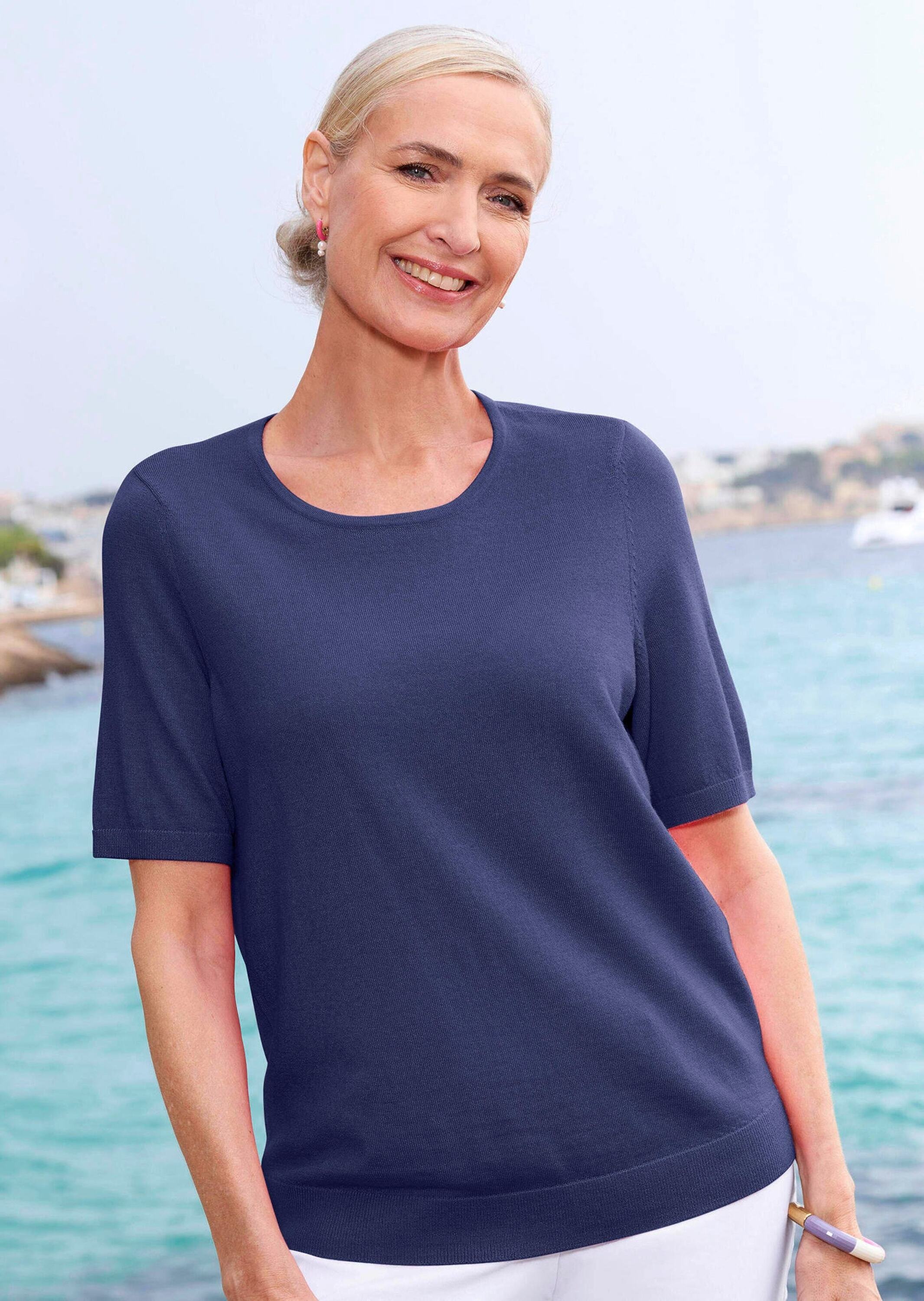 Goldner Knitted Sweater Women Blue 38 3