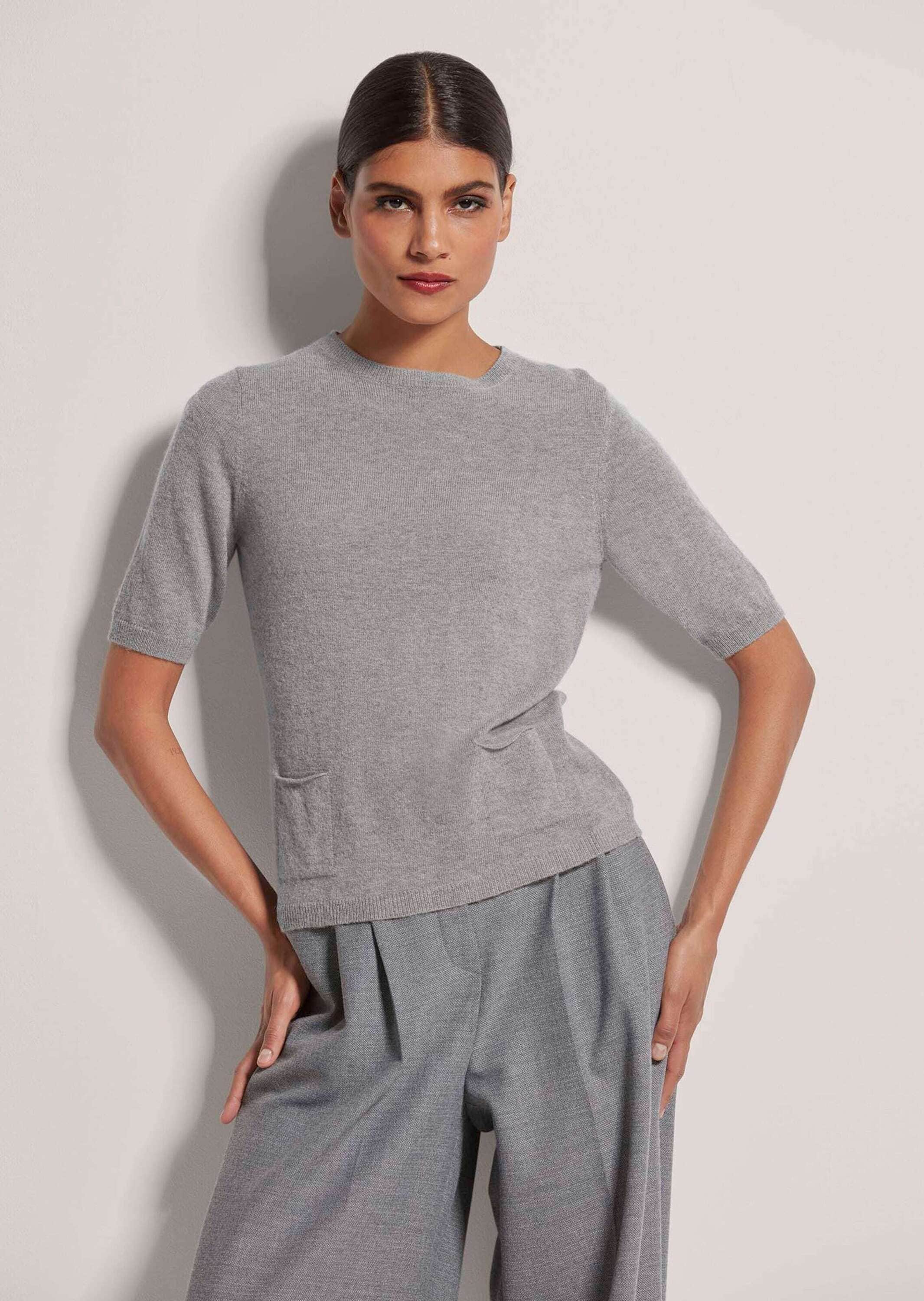 MADELEINE Longpullover »Pullover Pullover mit kurzen Ärmeln«