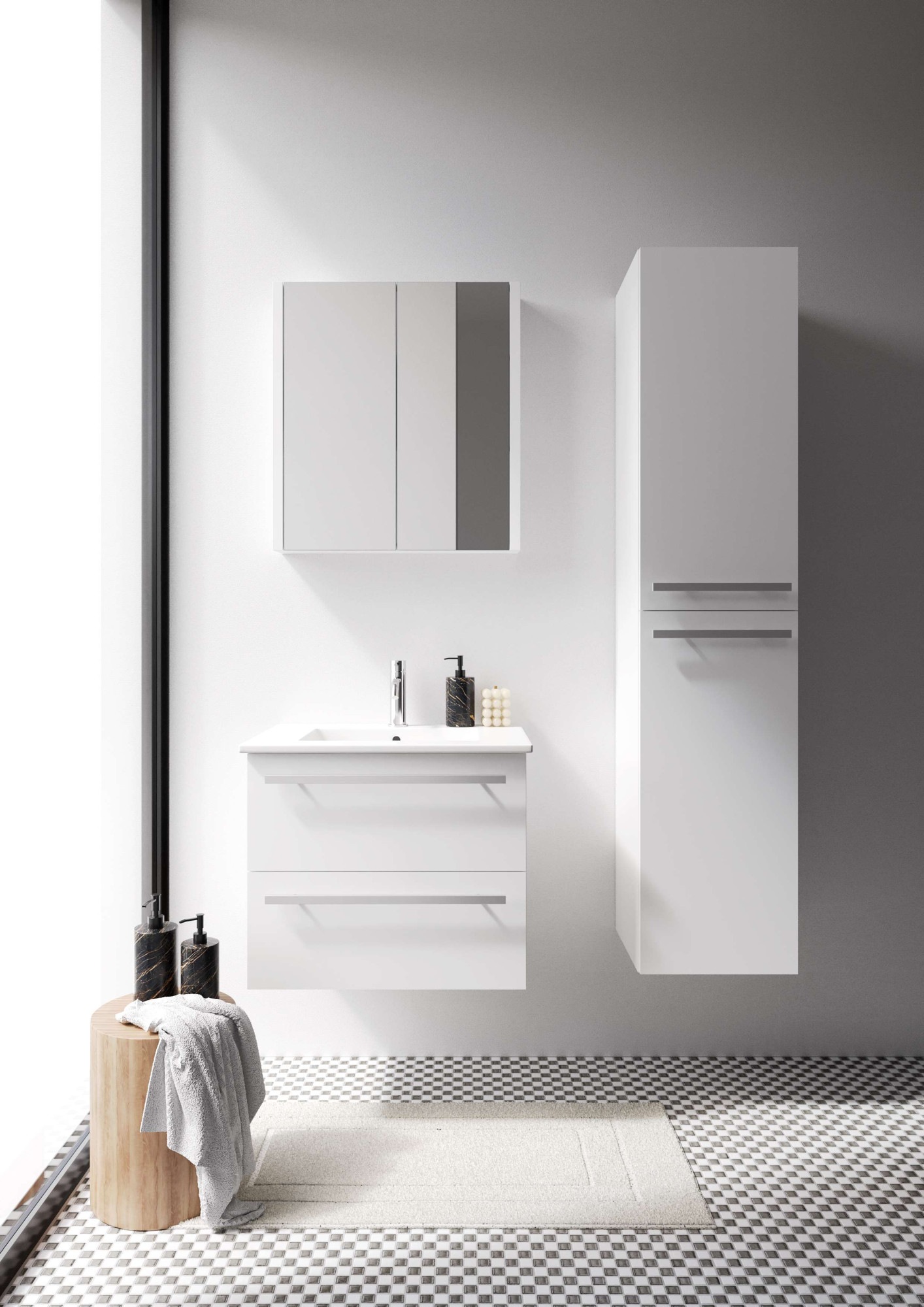 welltime Hochschrank »Serena«, mit Soft-Close-Funktion, Breite 35 cm, FSC®-zertifiziertes Material