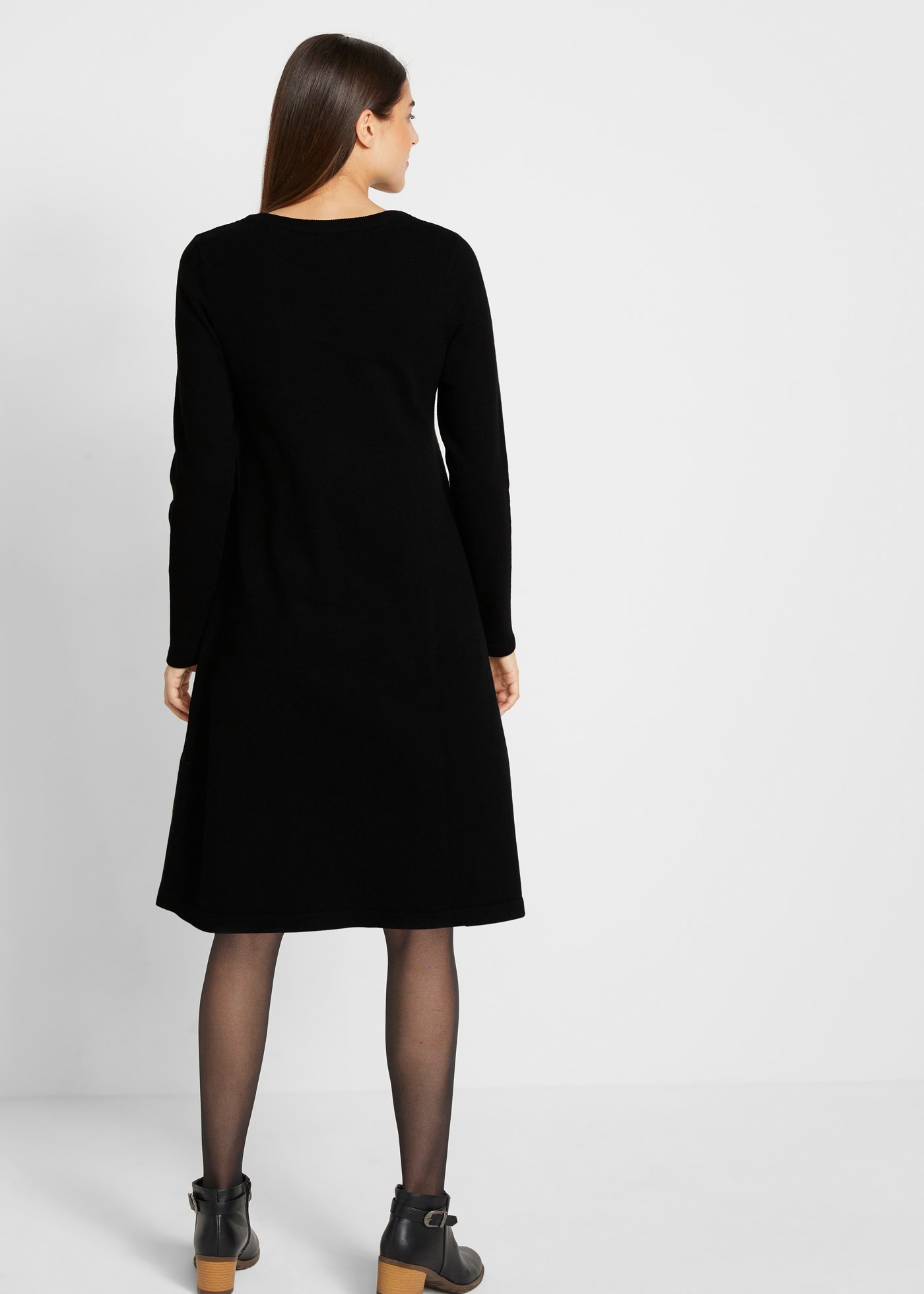 bonprix Strickkleid Strickkleid mit recycelter Baumwolle günstig online kaufen