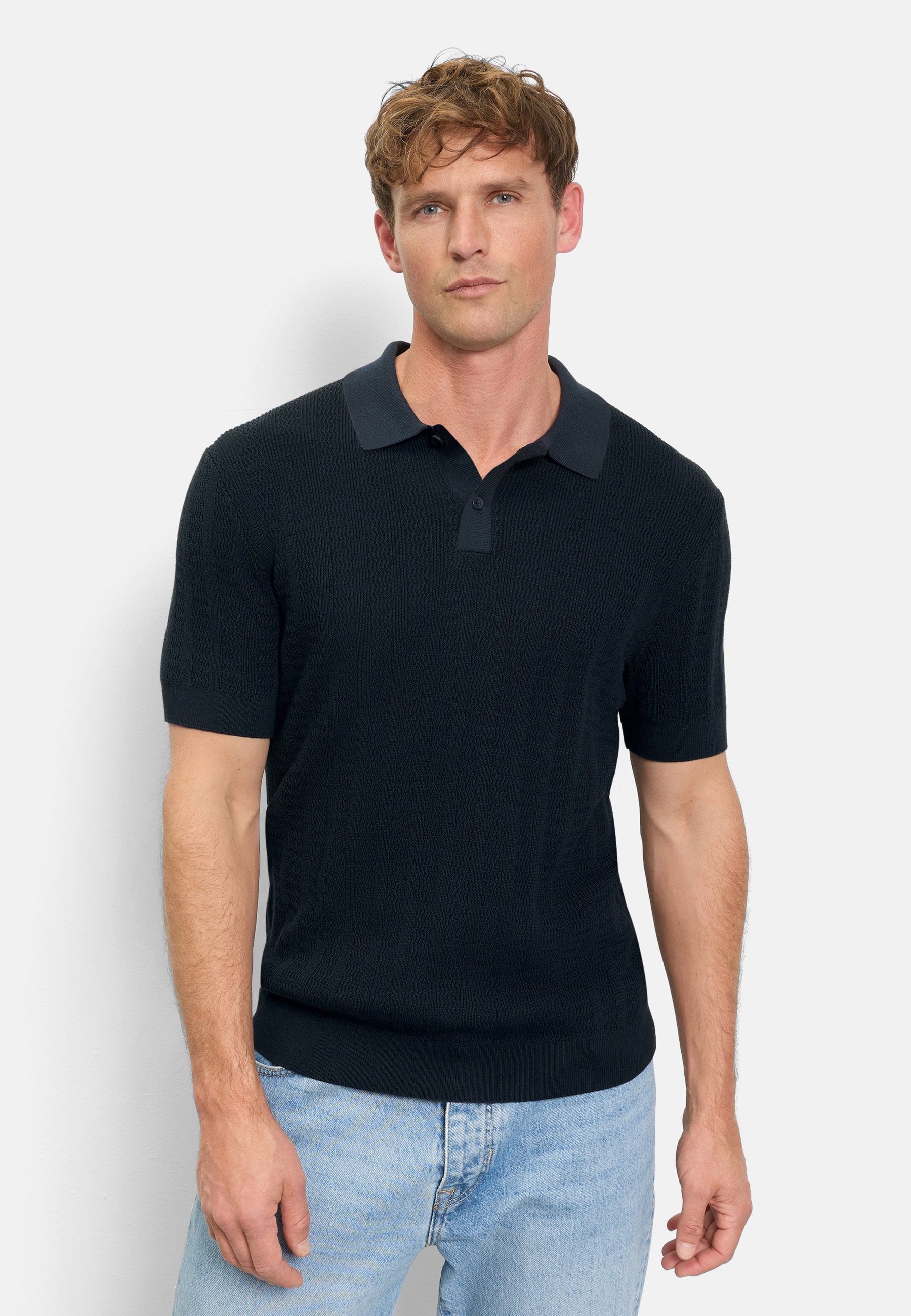 OLYMP "OLYMP Casual Strick, Polo"