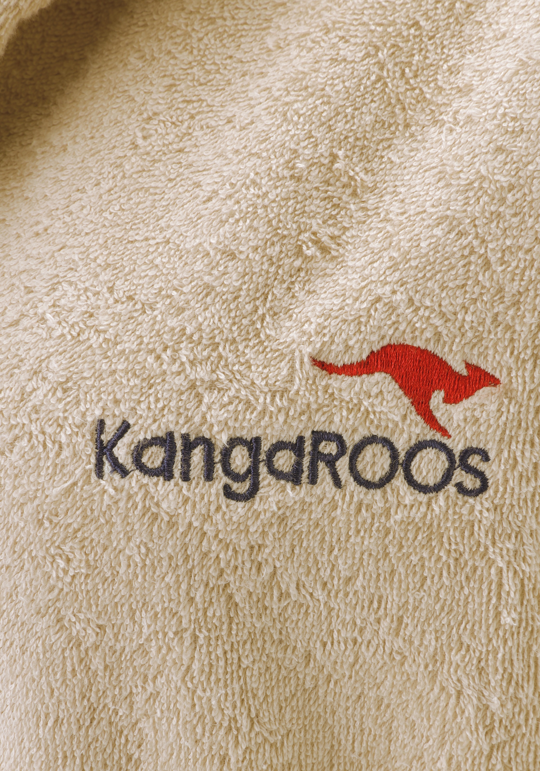 KangaROOS Unisex-Bademantel »Cassidy, für Damen & Herren, Standardlänge & Überlänge« 1 Stk. mit Taschen, Männer und Frauen, Baumwolle, Reise, Hotel, Sauna, S-3XL