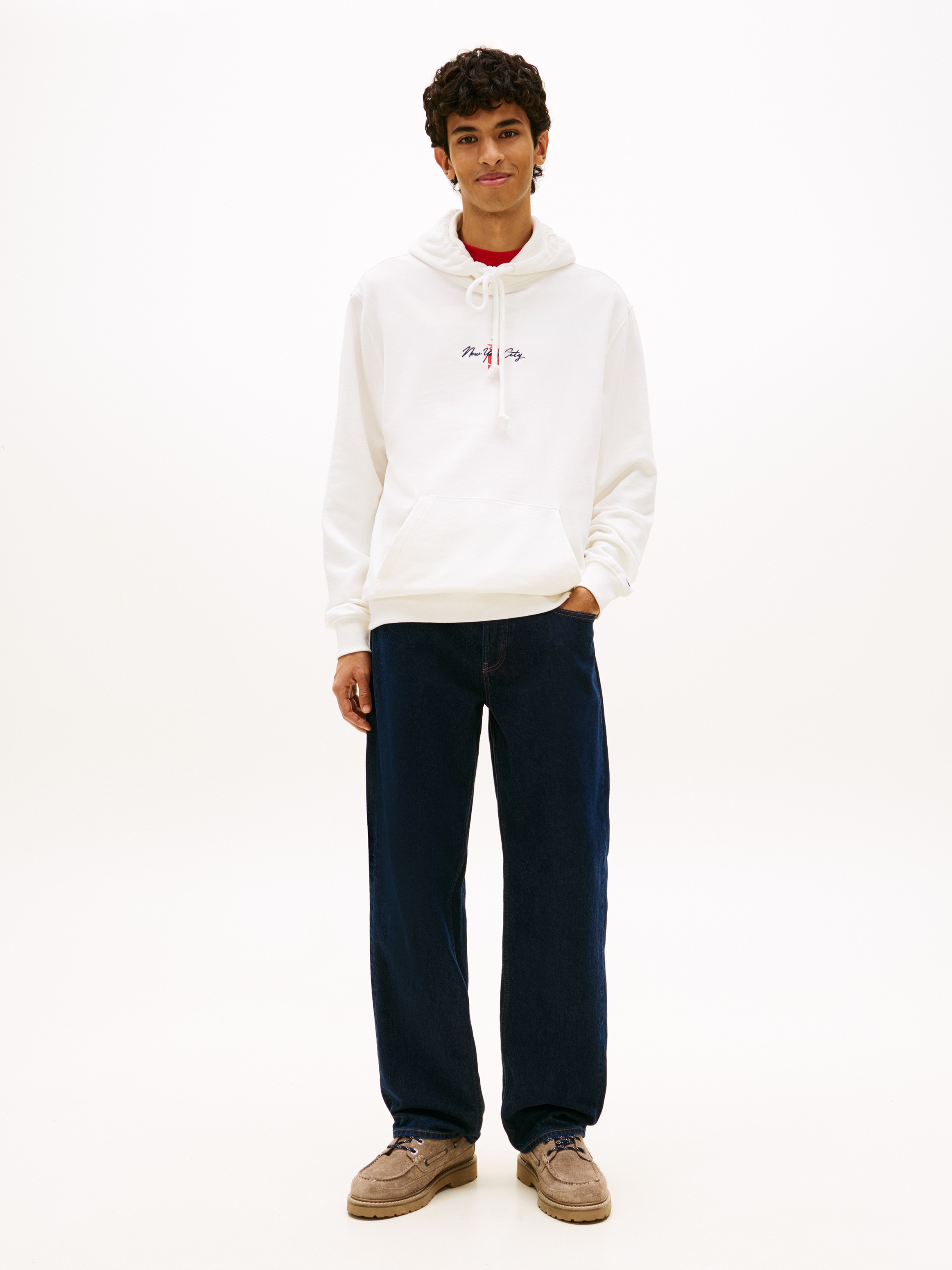 Tommy Jeans Hoodie Ecru L 2