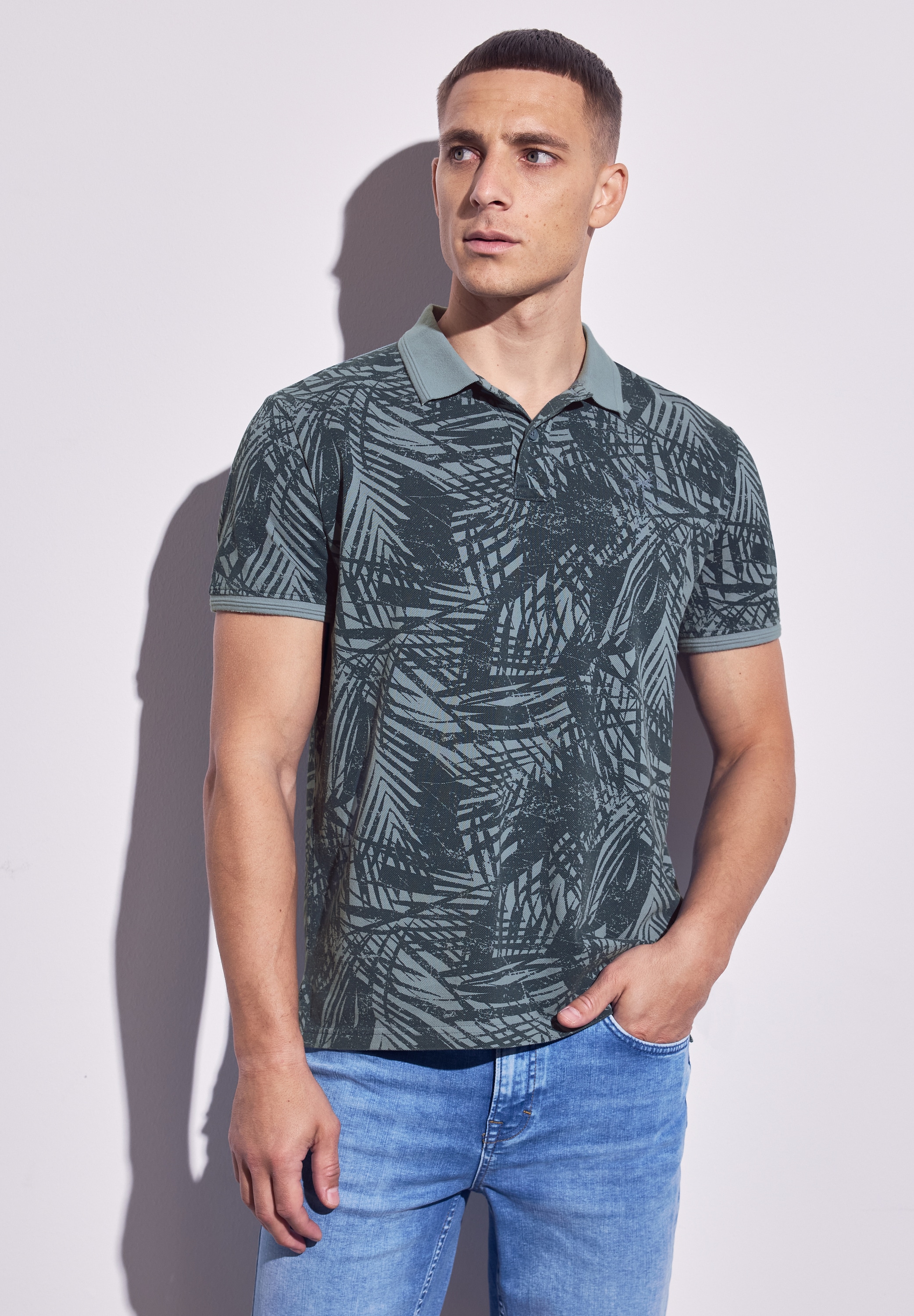 STREET ONE MEN T-Shirt, aus reiner Baumwolle günstig online kaufen