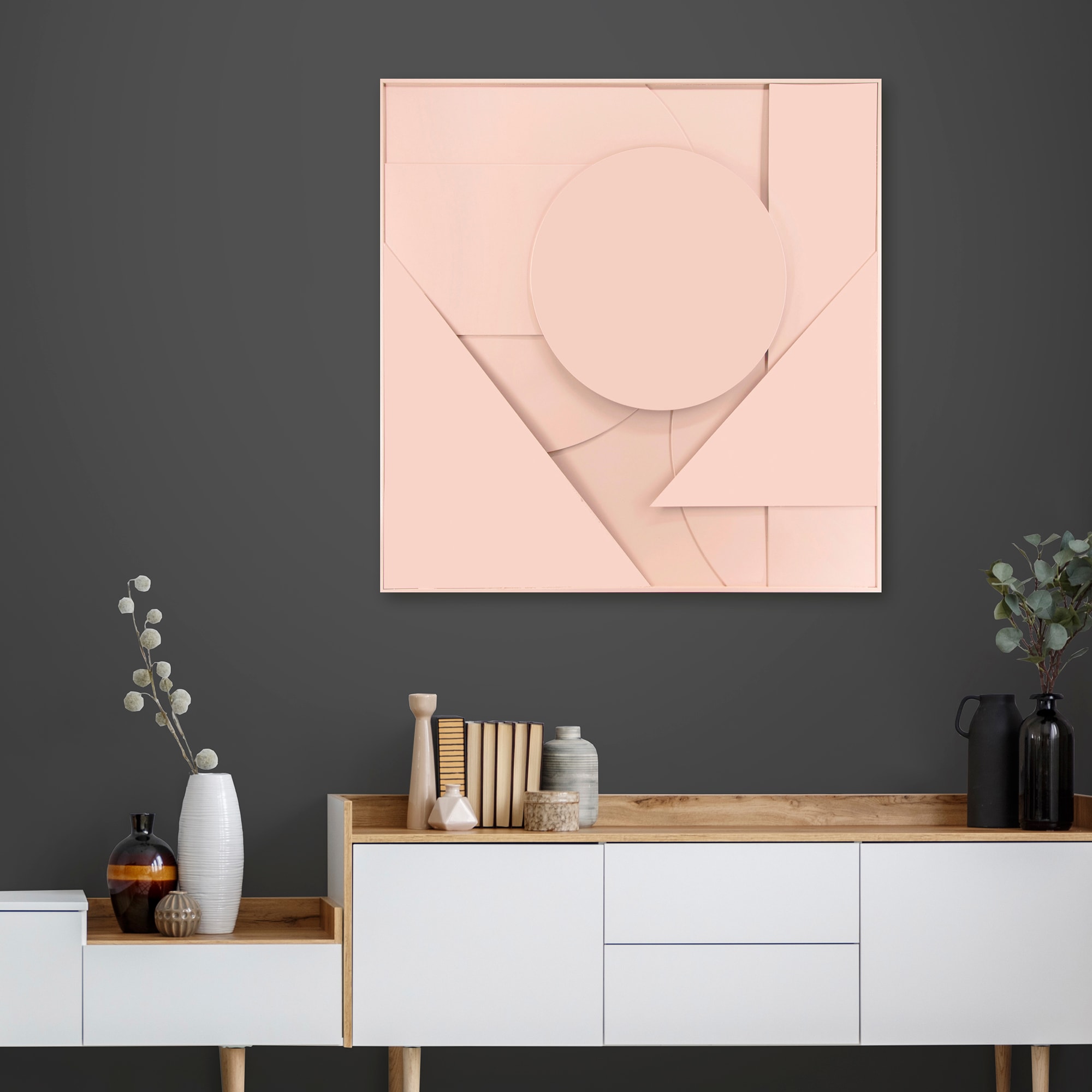 Art for the home Bild mit Rahmen "Abstract 3D" 1 Stk. tlg. Wanddeko Ornamen günstig online kaufen