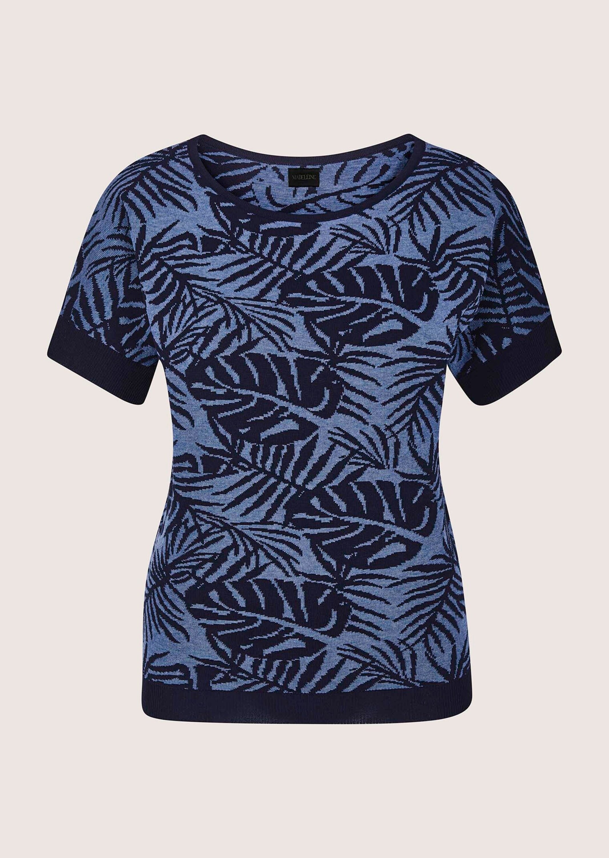 MADELEINE Longpullover "Jacquardpullover Sommerpullover mit floralem Muster günstig online kaufen