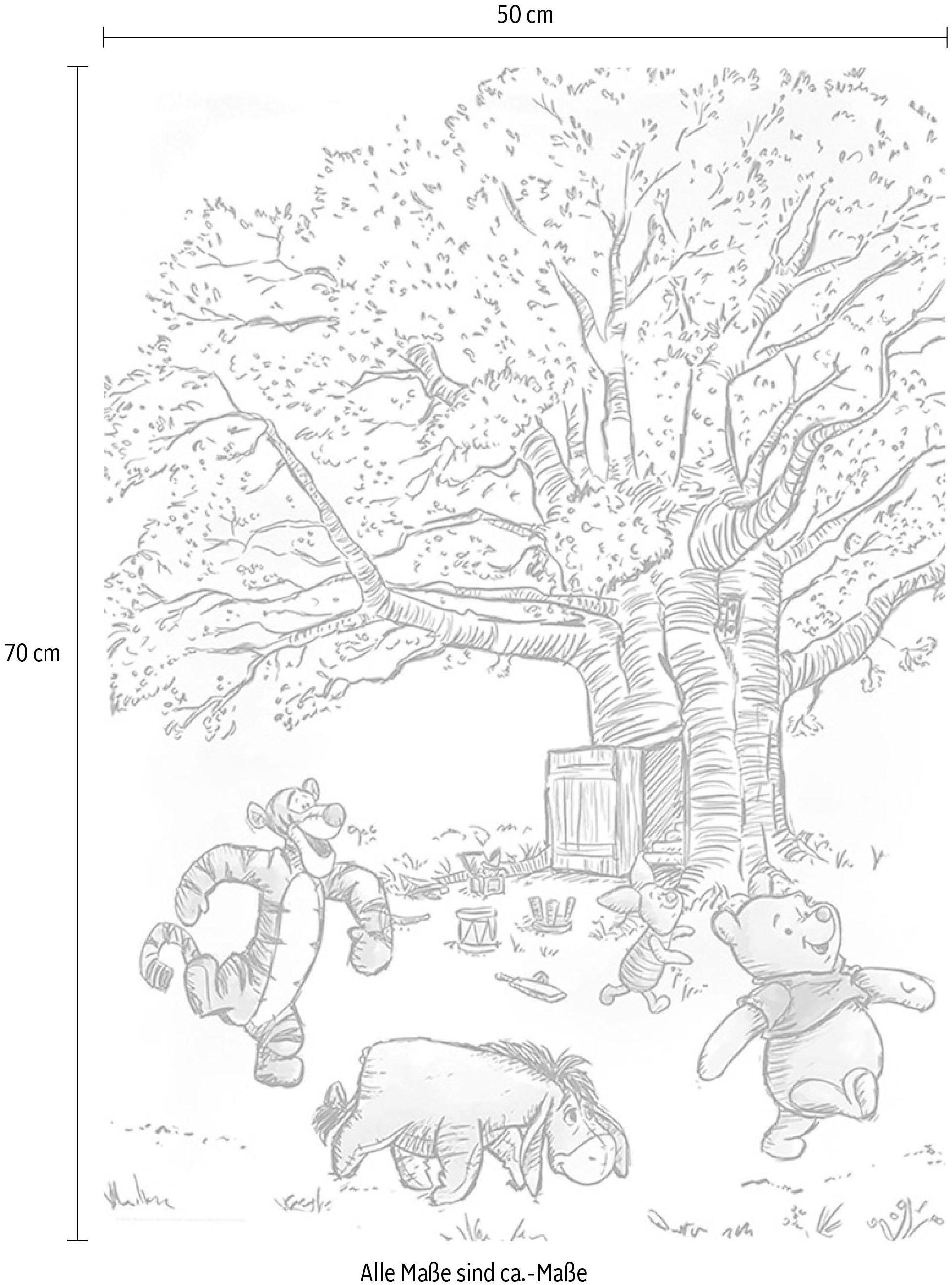 Komar Bild »Winnie the Pooh Playground«, Disney, (1 St.), Wandbild zur Dekoration im Kinderzimmer - ohne Rahmen