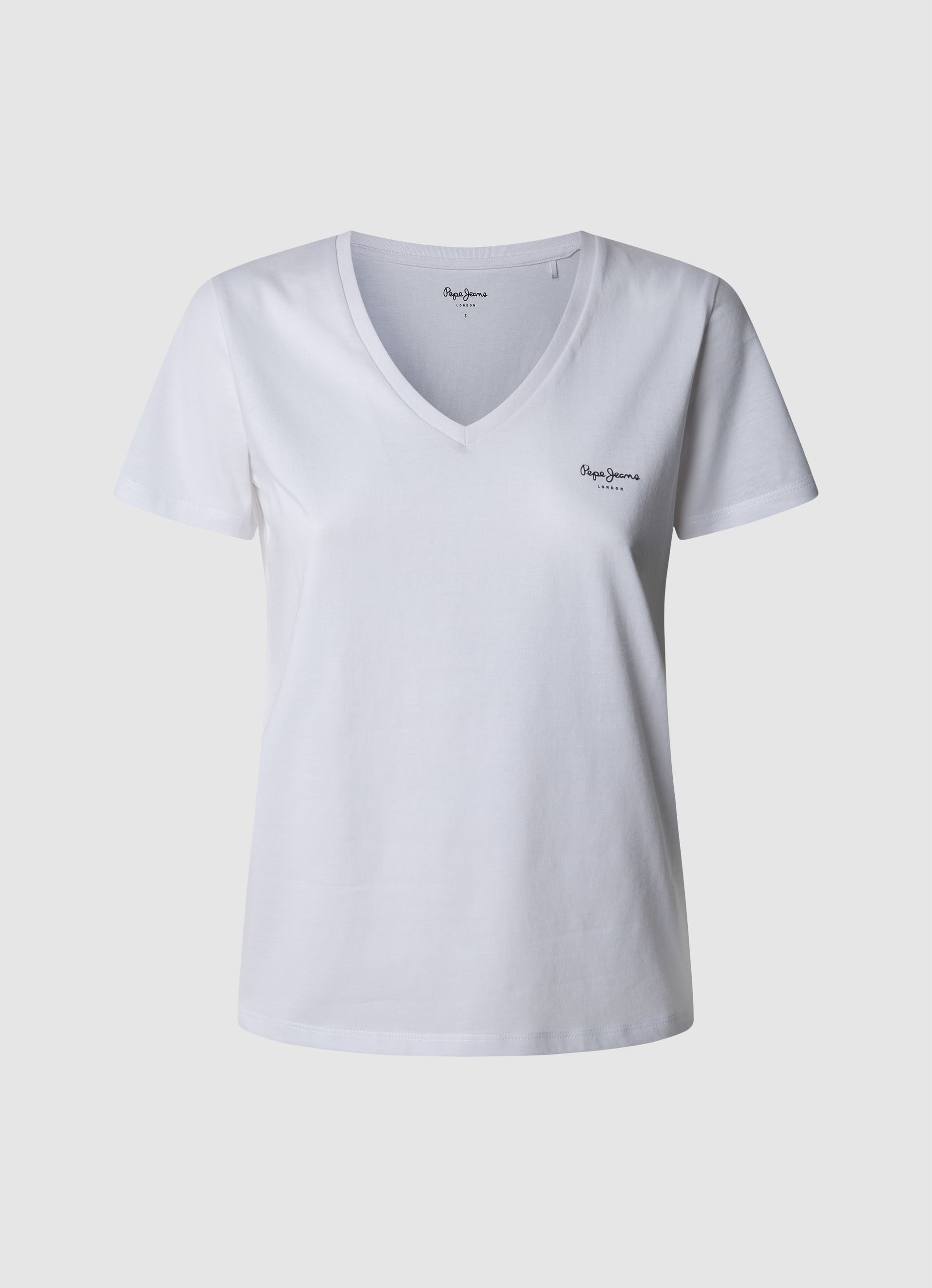 Pepe Jeans V-Shirt "MACY V-NECK", mit Logoschriftzug günstig online kaufen