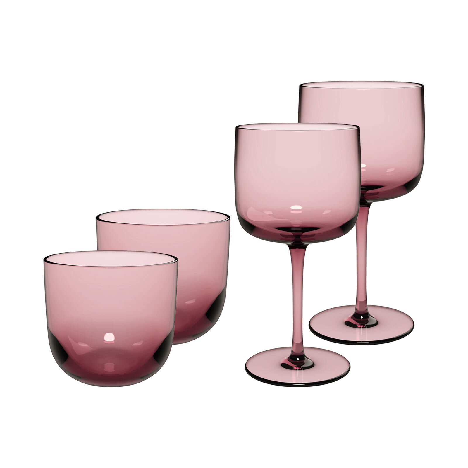 like. by Villeroy & Boch Gläser-Set »Wein- und Wassergläser Like Glass 4er Set« Handwäsche wird empfohlen