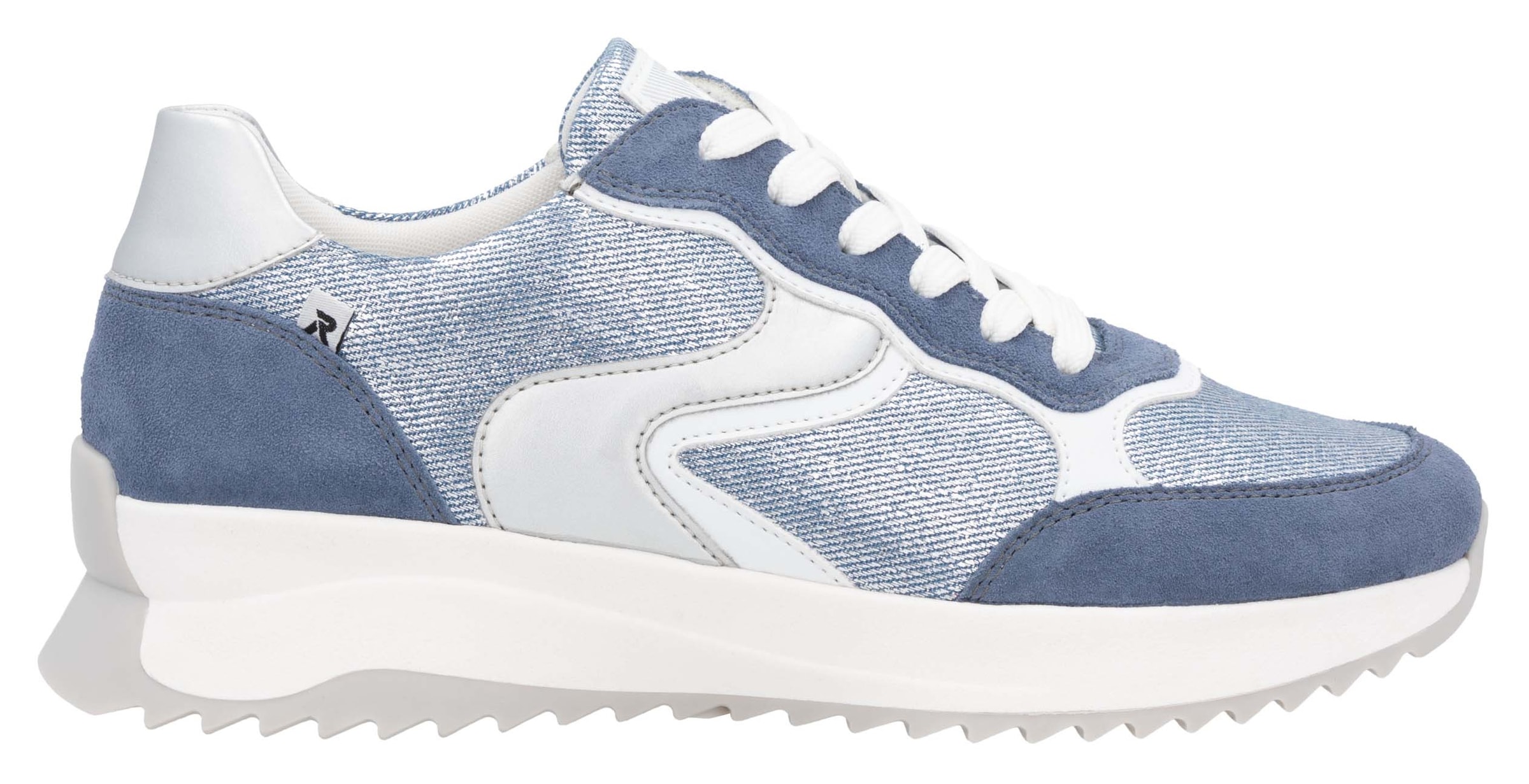 RIEKER Sport Keilsneaker, Schnürschuh, Halbschuh, Freizeitschuh im Streetwear-Style