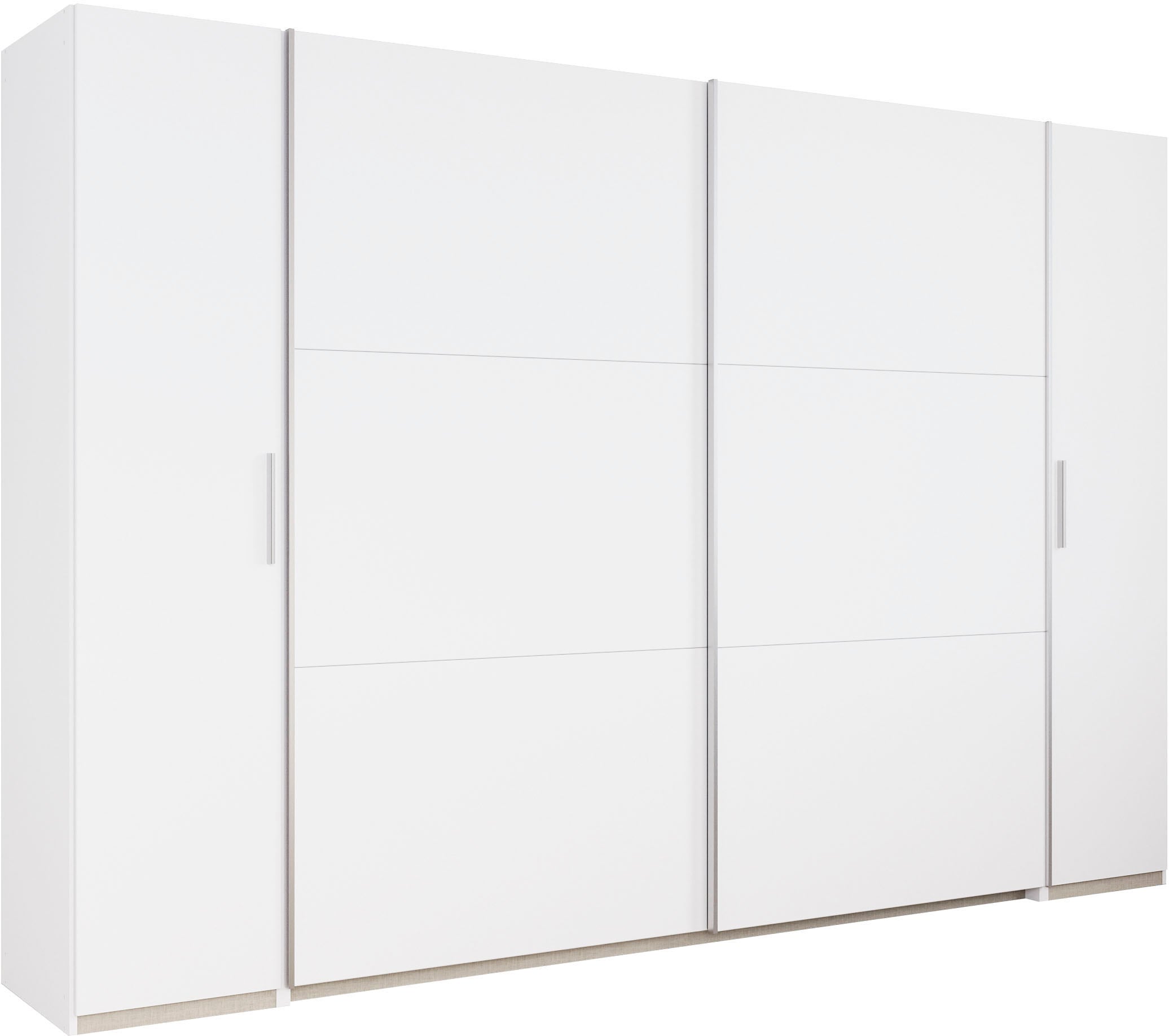 rauch Schwebetürenschrank "Kleiderschrank Drehtürenschrank Schrank Garderobe KRONACH" in 3 Ausstattungen BASIC/CLASSIC/PREMIUM, Breiten 225/268/311/354 cm, mit Dreh- und Schwebetüren und vielen Einlegeböden MADE IN GERMANY