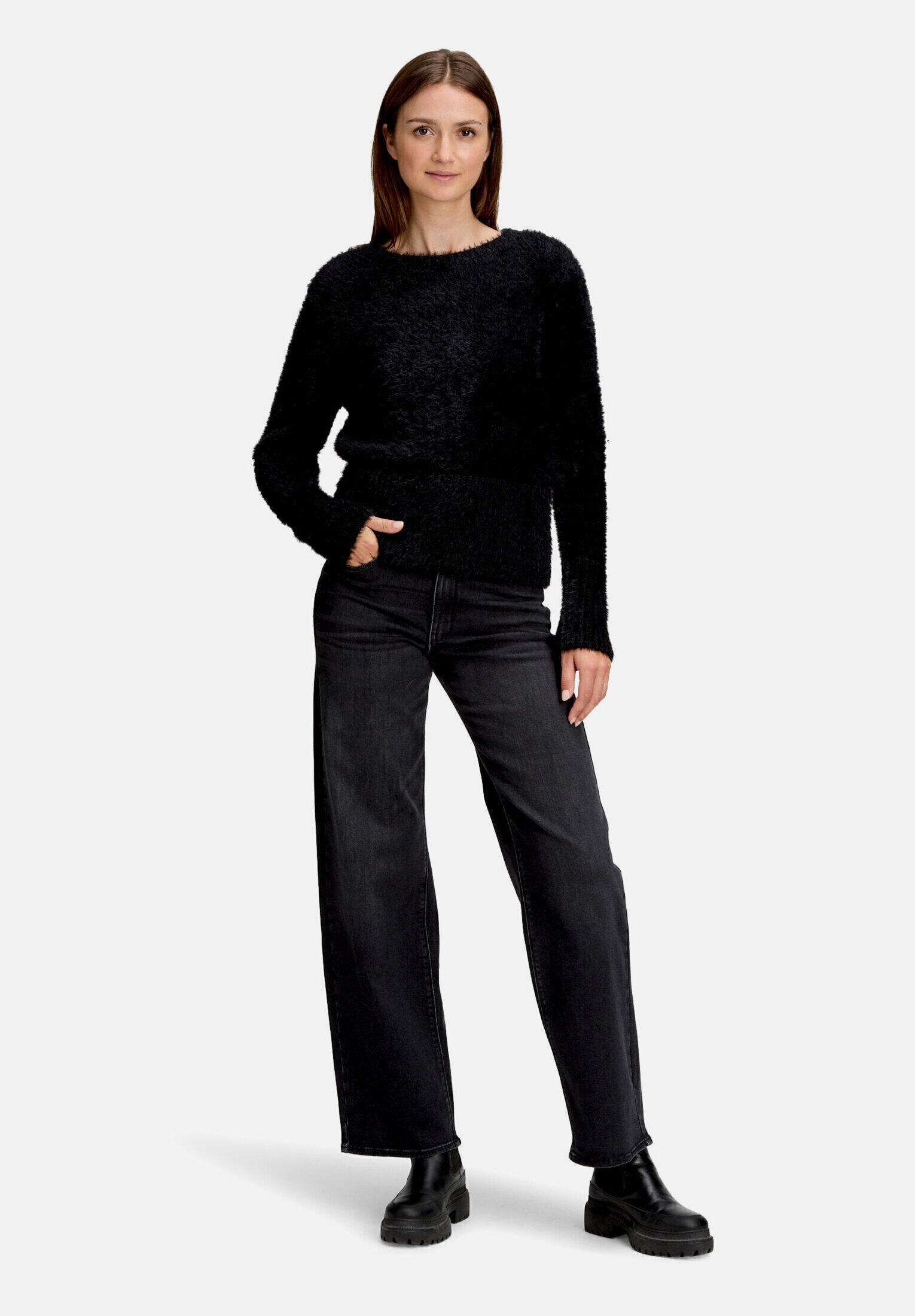 Betty&Co Strickpullover "Damen mit V-Ausschnitt" 1 Stk.