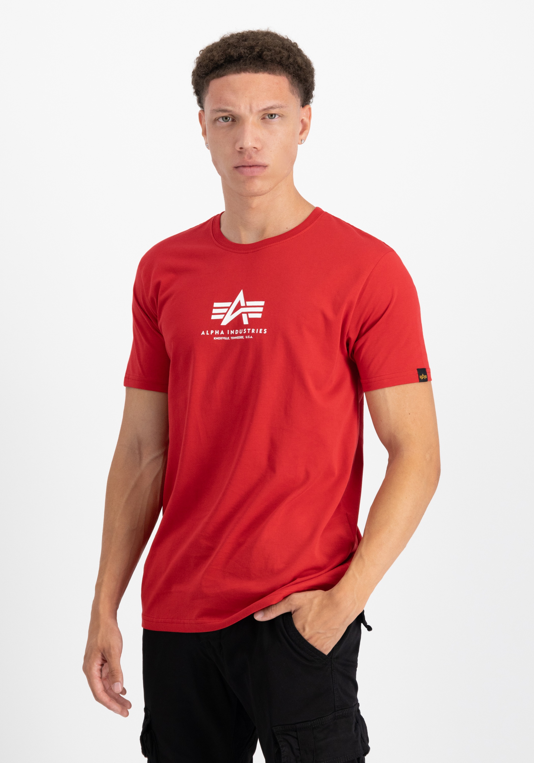 Alpha Industries T-Shirt "Alpha Industries Men - T-Shirts Basic T Mid Logo" günstig online kaufen