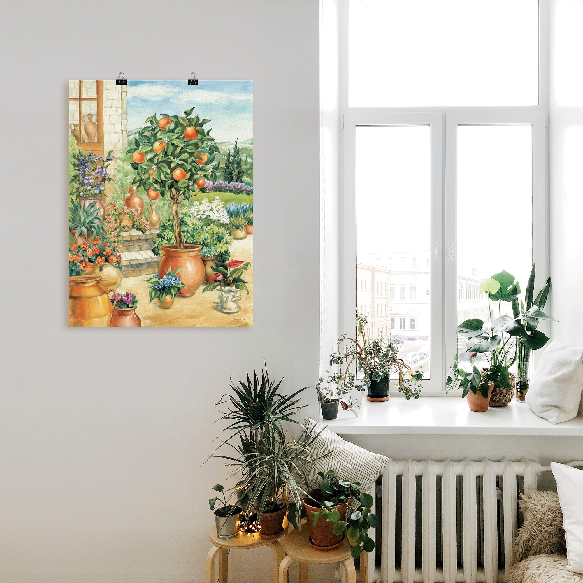 Thumbnail - Artland Wandbild "Orangenbaum im Garten", Garten, (1 St.), als Alubild, Outdoorbild, Leinwandbild, Poster, Wandaufkleber