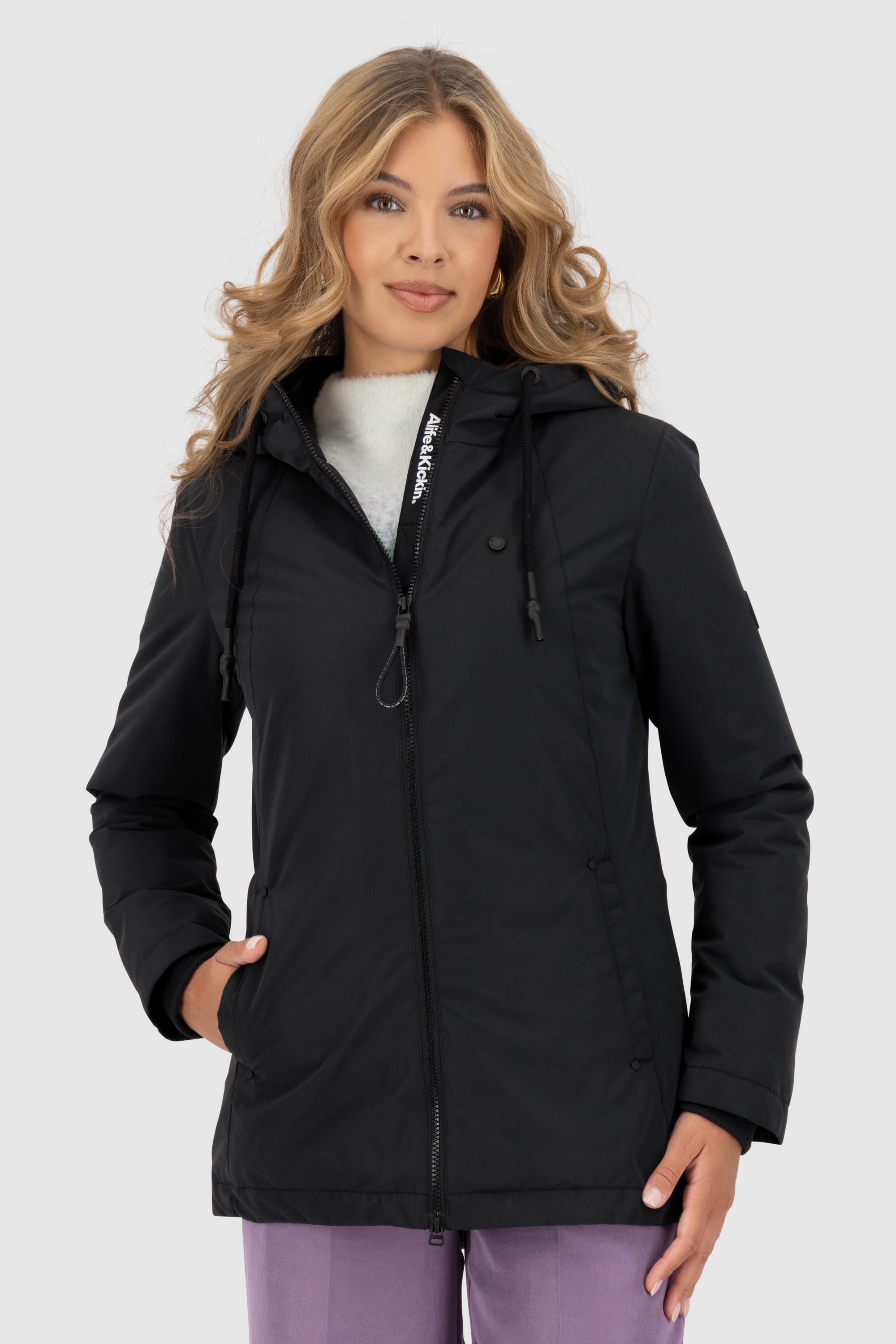 Alife & Kickin Winterjacke »Damen LilouAK A«, Warm gefütterte Jacke mit flauschigen Teddyfell Innenfutter