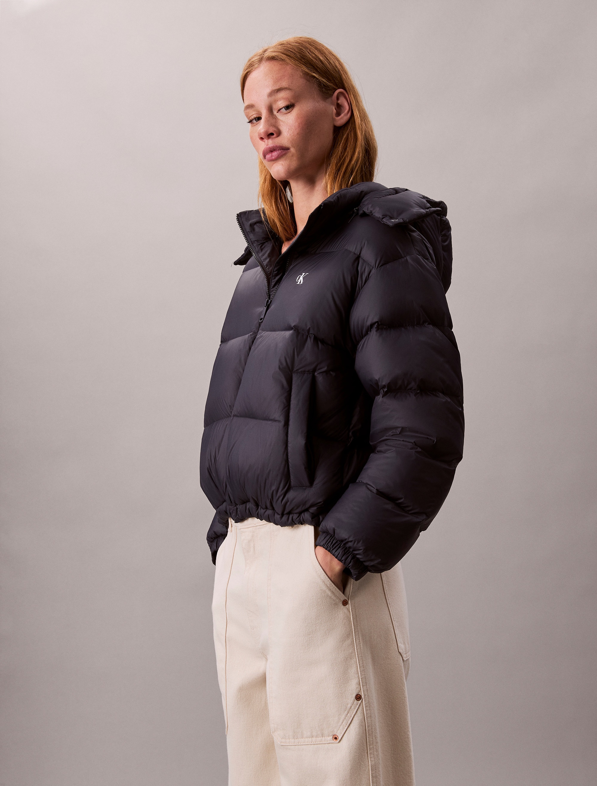 Calvin Klein Jeans Steppjacke "ESSENTIAL MIDWEIGHT PUFFER JACKE" mitKapuze günstig online kaufen