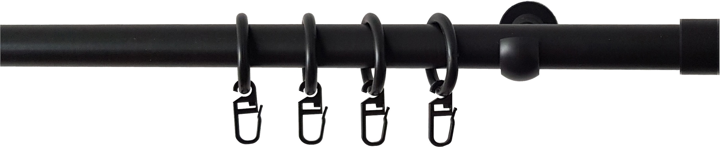 SN DECO GROUP Gardinenstange "Gardinenstange Kappe" 1 läufig-läufig Fixmaß günstig online kaufen