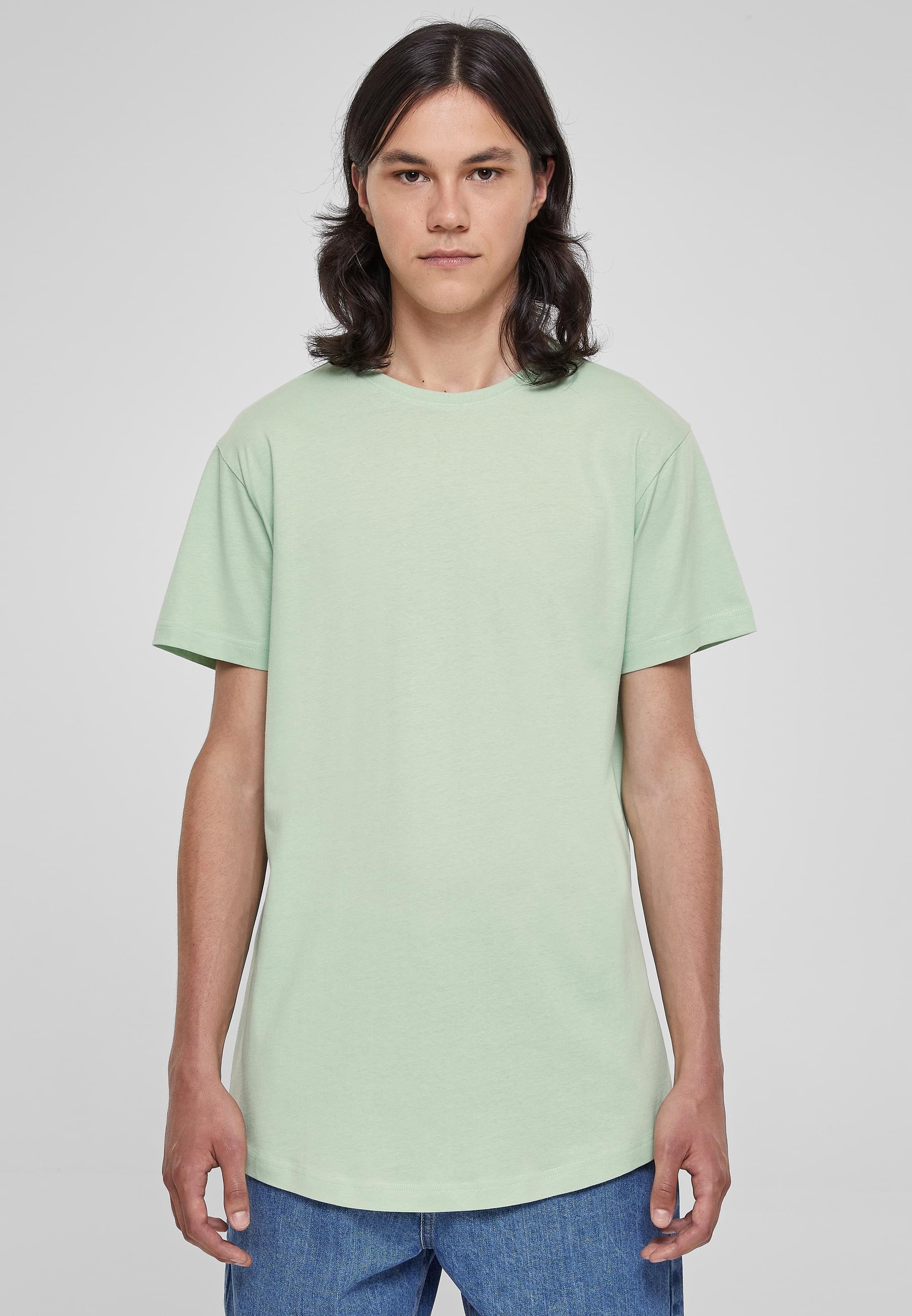 URBAN CLASSICS Kurzarmshirt »Urban Classics Herren Shaped Long Tee«, (1 tlg.)