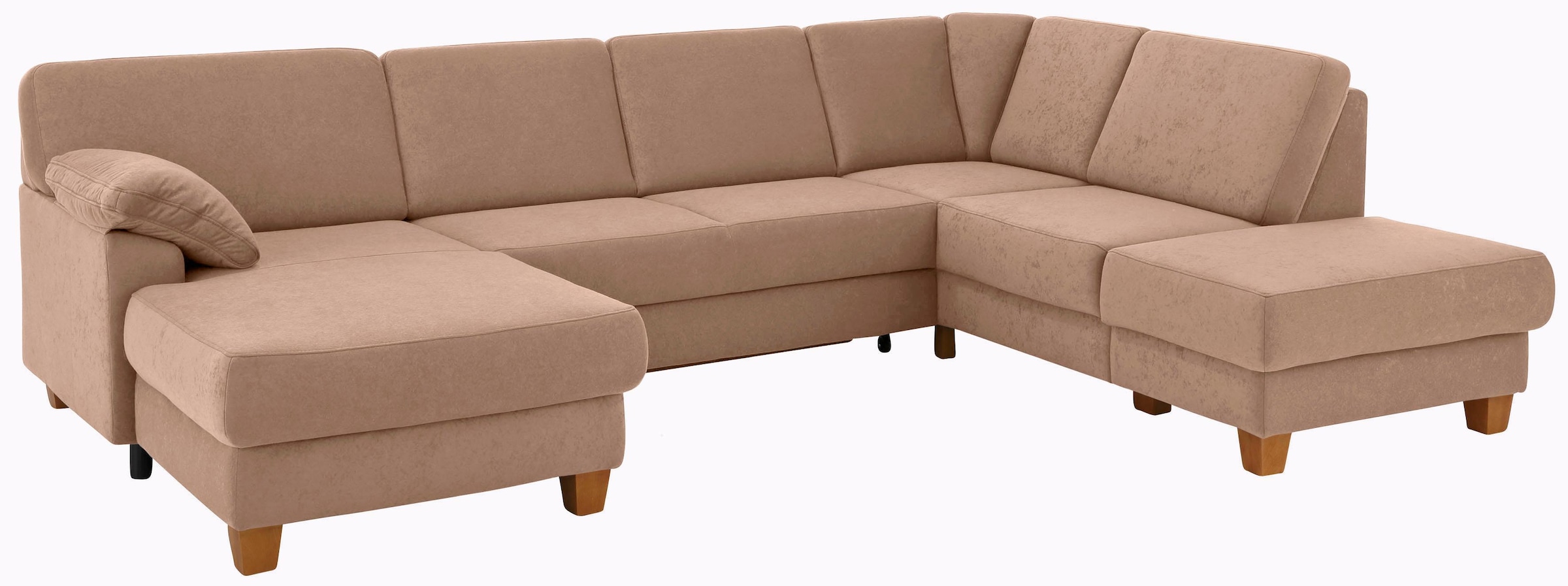 Home affaire Wohnlandschaft "Belfort U-Form" mit Federkern, wahlweise mit B günstig online kaufen