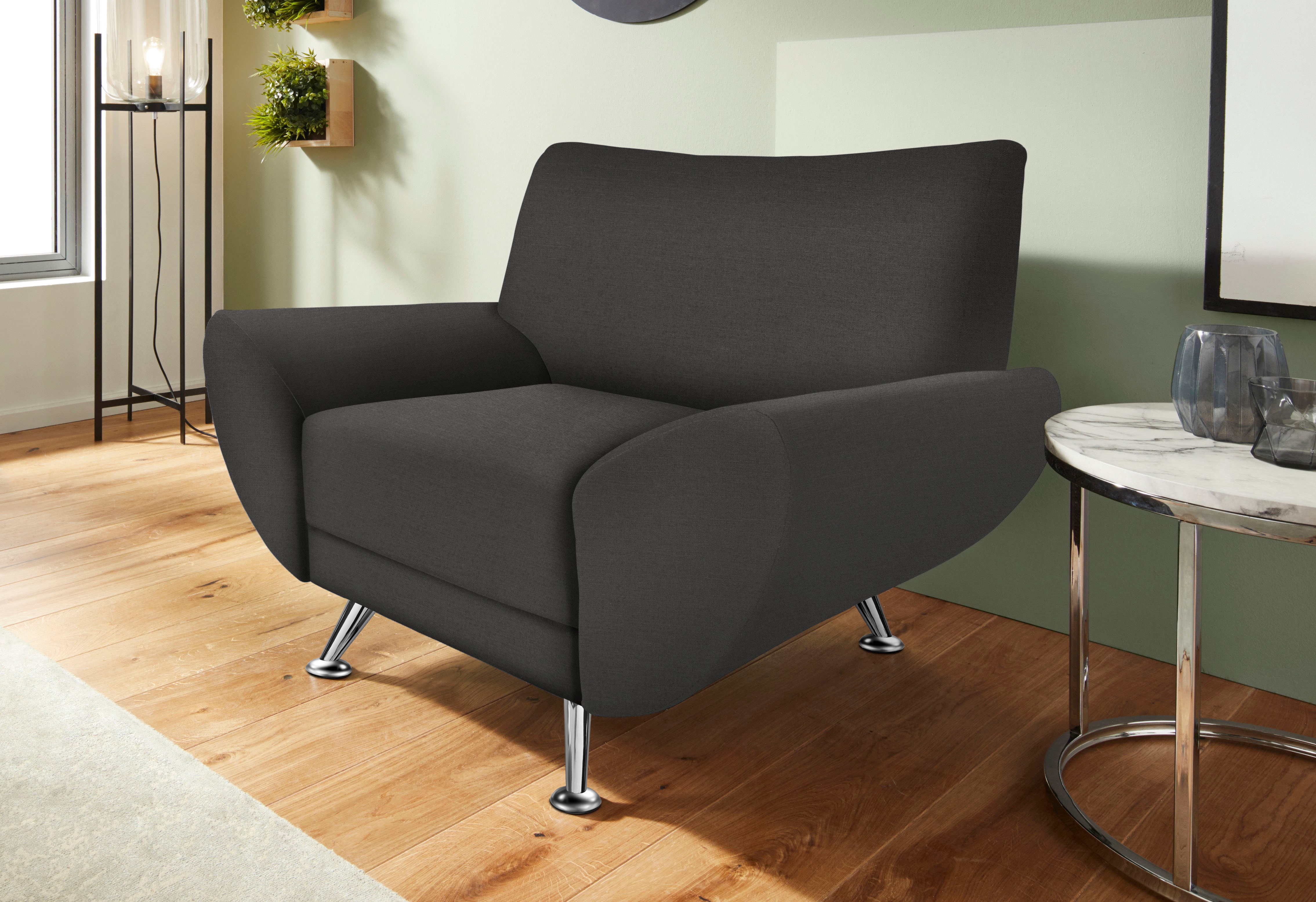 Home affaire Sessel "Saltare elegant und komfortabel, toller Designfuß, Breite 112cm"