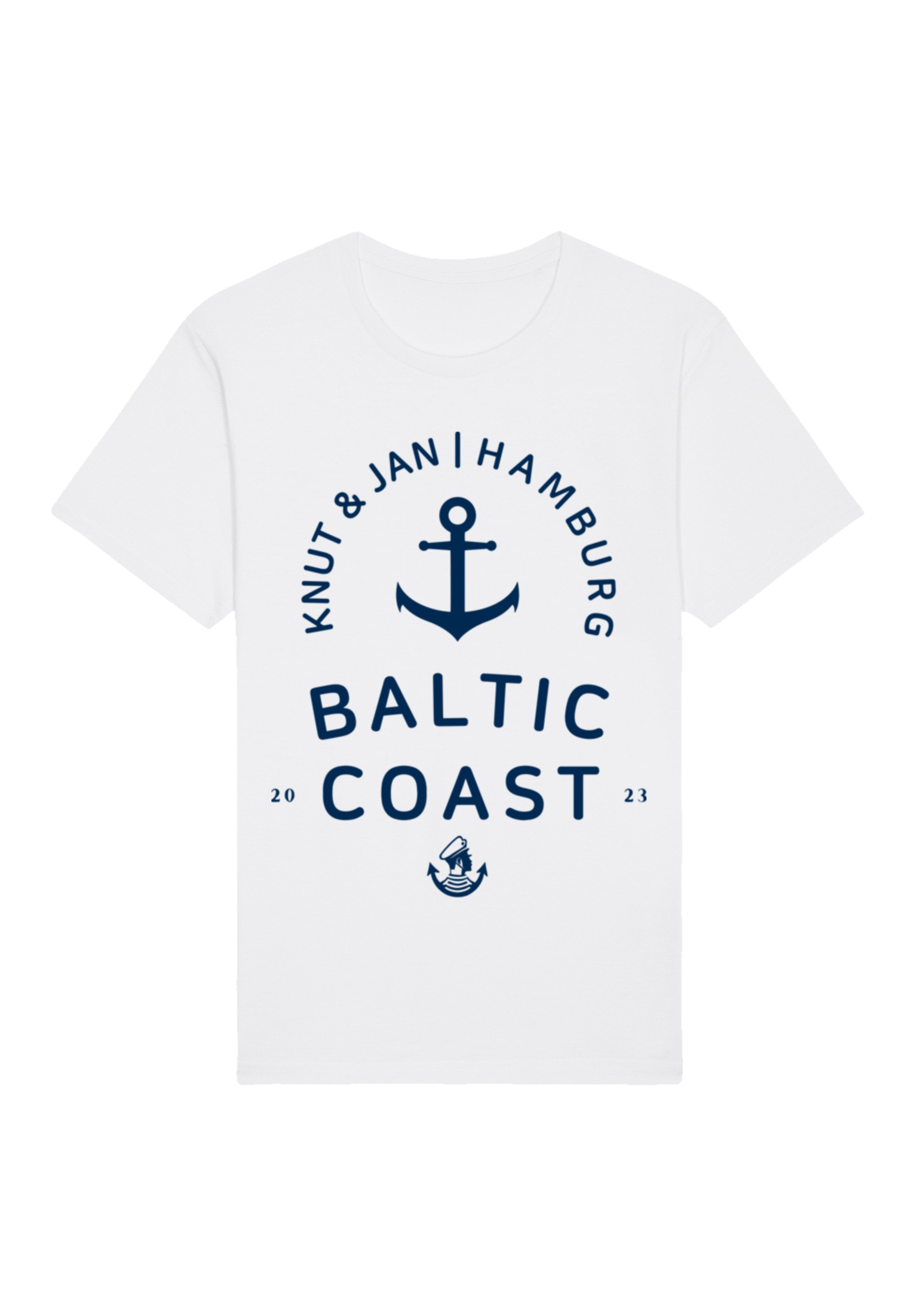 F4NT4STIC T-Shirt »Ostsee Logo Knut & Jan Hamburg«, Premium Qualität