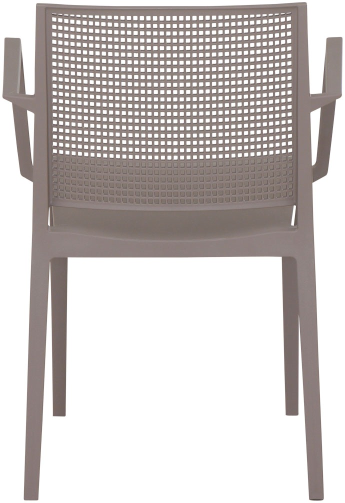 Siena Garden Gartensessel »Square 2er Set Stapelsessel taupe« Set, 2 Stk. tlg. Gestell, Polypropylen/Glasfaser