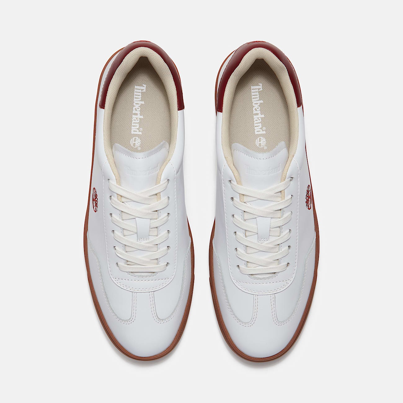 Timberland Lisbon Essential Low Lace Sneaker Weiß Dunkelrot 41.5 3