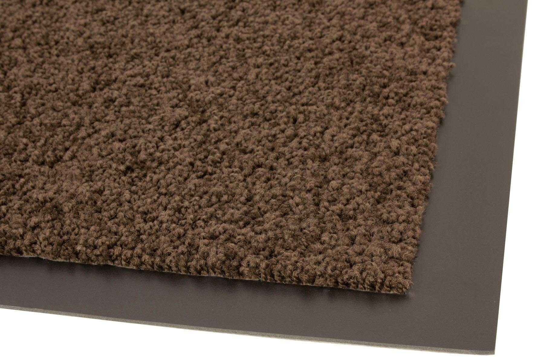 Primaflor-Ideen in Textil Fußmatte »DANCER, Made in Netherlands«, rechteckig, 6 mm Höhe, Schmutzfangmatte, Uni-Farben, große Farbauswahl, waschbar