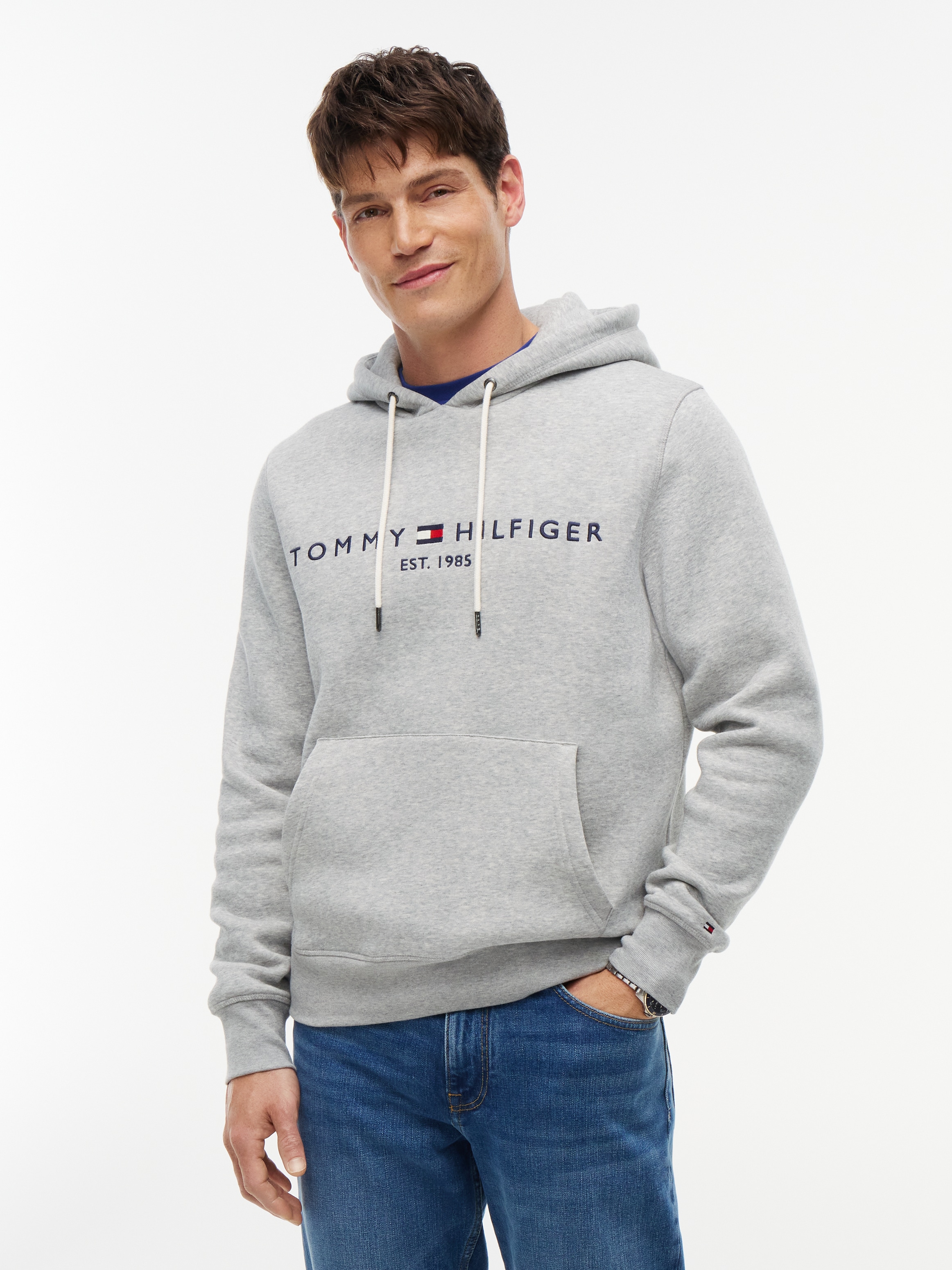 Tommy Hilfiger Kapuzensweatshirt "TOMMY LOGO HOODY", Baumwoll-Mix