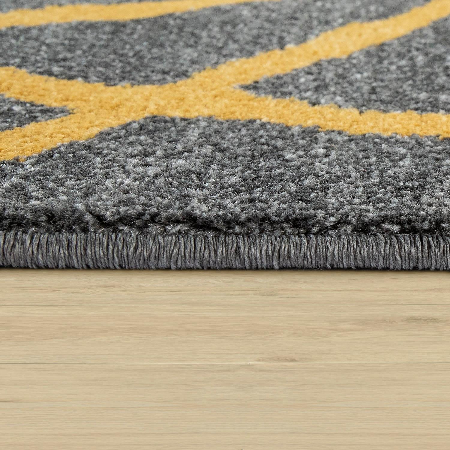 Paco Home Teppich "Pattern 127" rechteckig 15 mm Höhe Kurzflor, modernes De günstig online kaufen