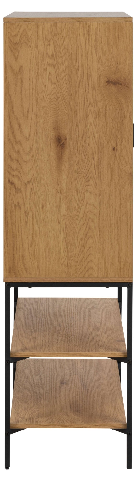 ACTONA GROUP Stauraumschrank »Jaipur Sideboard, Regal,«, Wildeiche-Optik, 2 Türen und 2 Einlegeböden, Lamellenfront